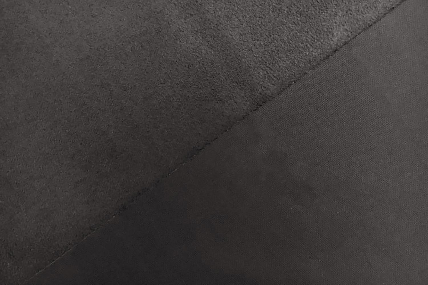 Stretch Suede with Scuba Backing in Charcoal1