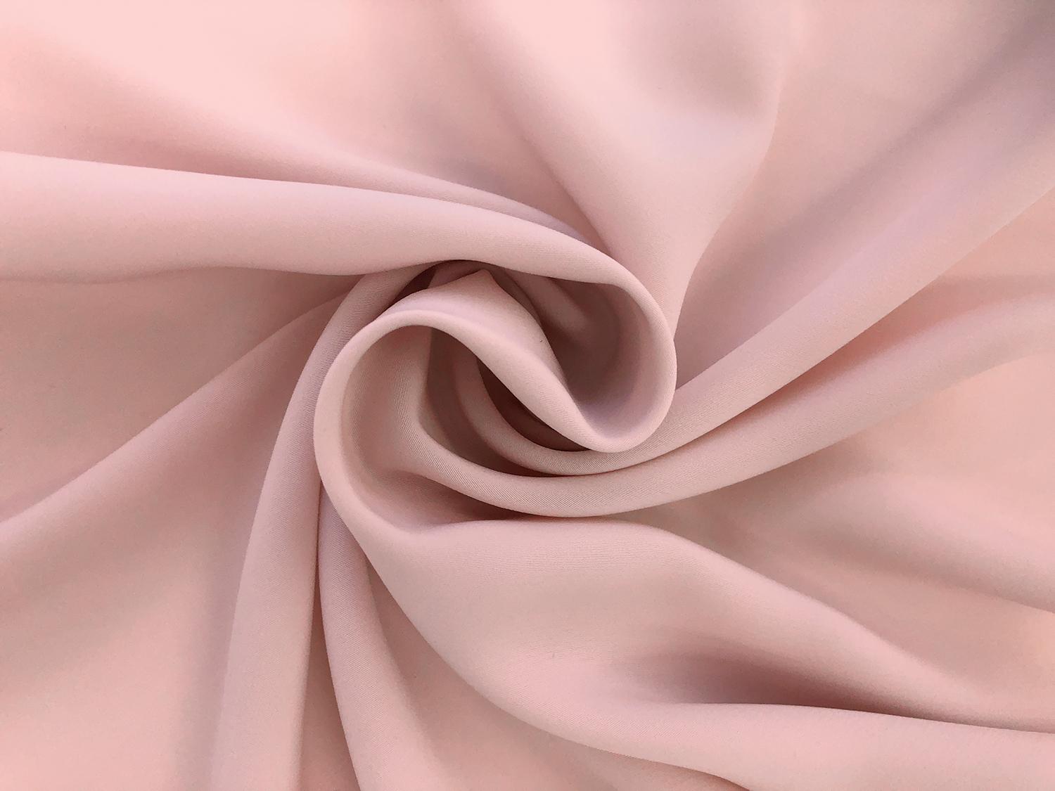 Polyester Powder Crepe De Chine in Rose Petal1