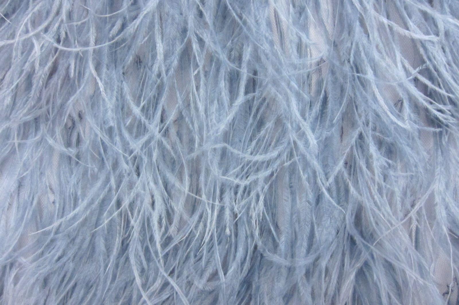 Ostrich Feather Trimmed Illusion0