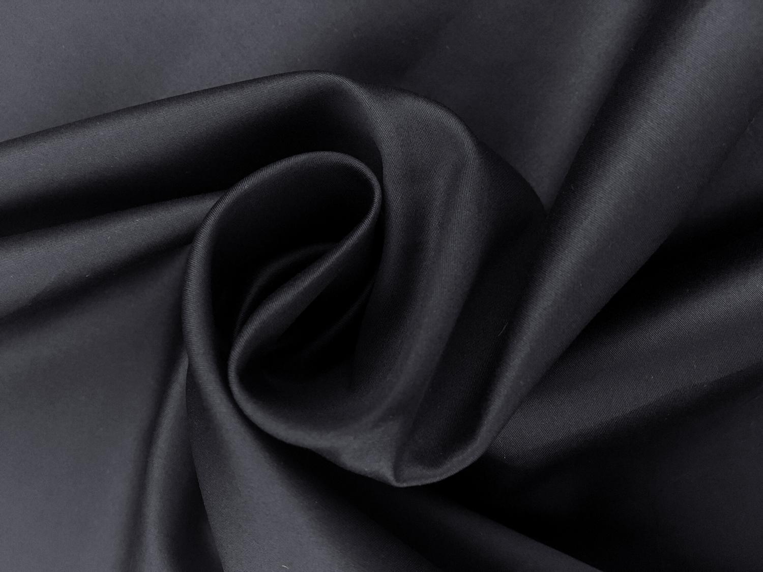 Egyptian Cotton Sateen in Midnight Navy1