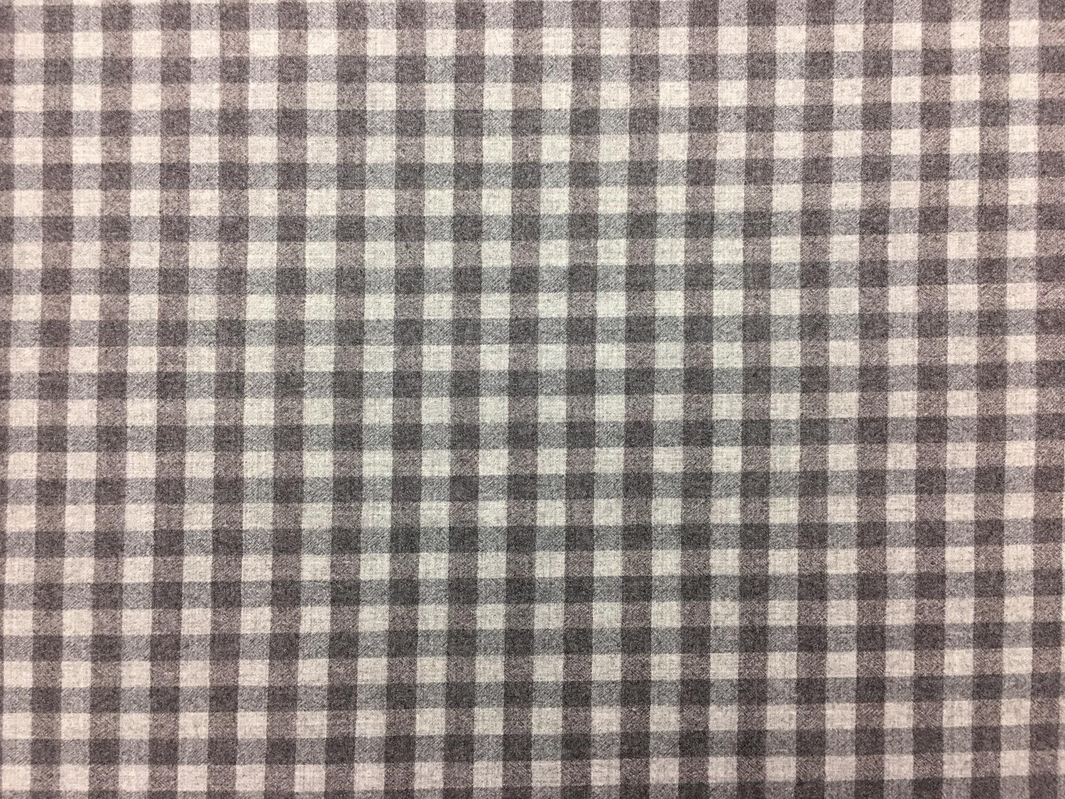Italian Virgin Wool Stretch Tattersall Plaid Flannel0