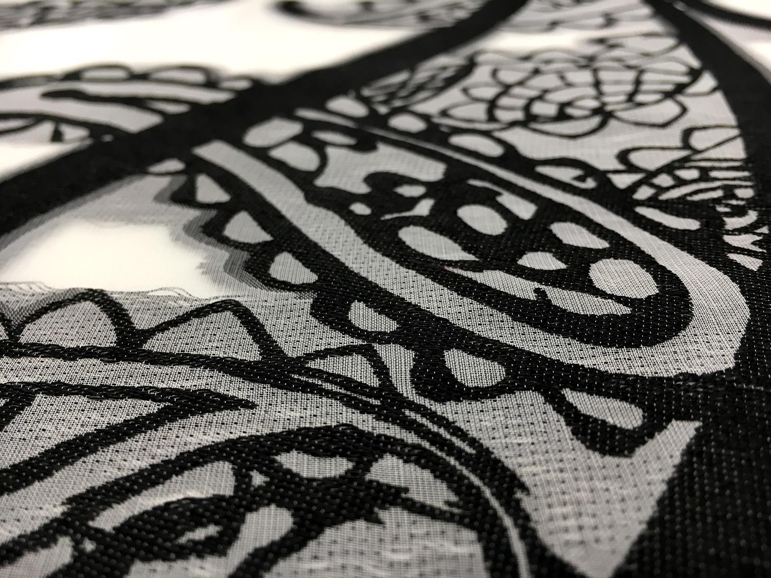 Silk and Viscose Blend Fil Coupé Chiffon with Mixed Paislies3