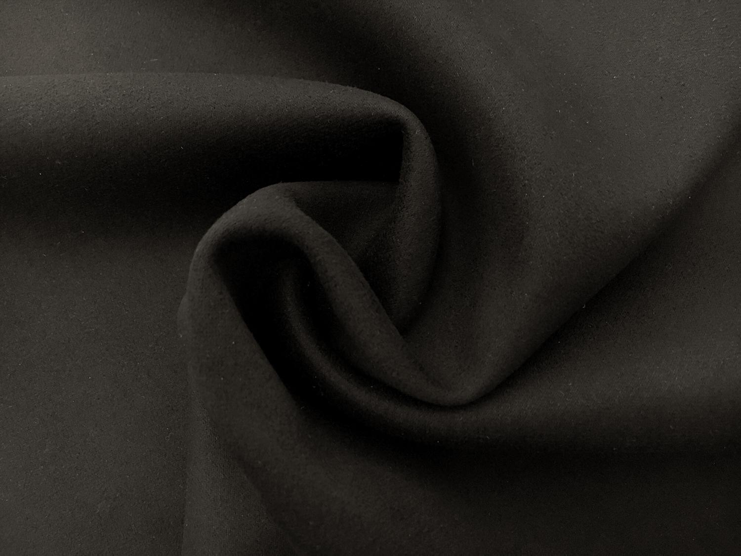 Stretch Suede with Scuba Backing in Black2