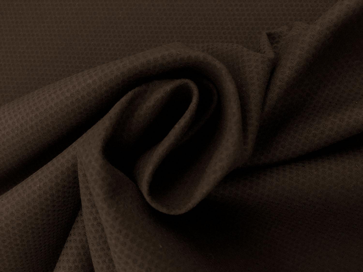 Italian Cotton Lycra Pique in Brown2