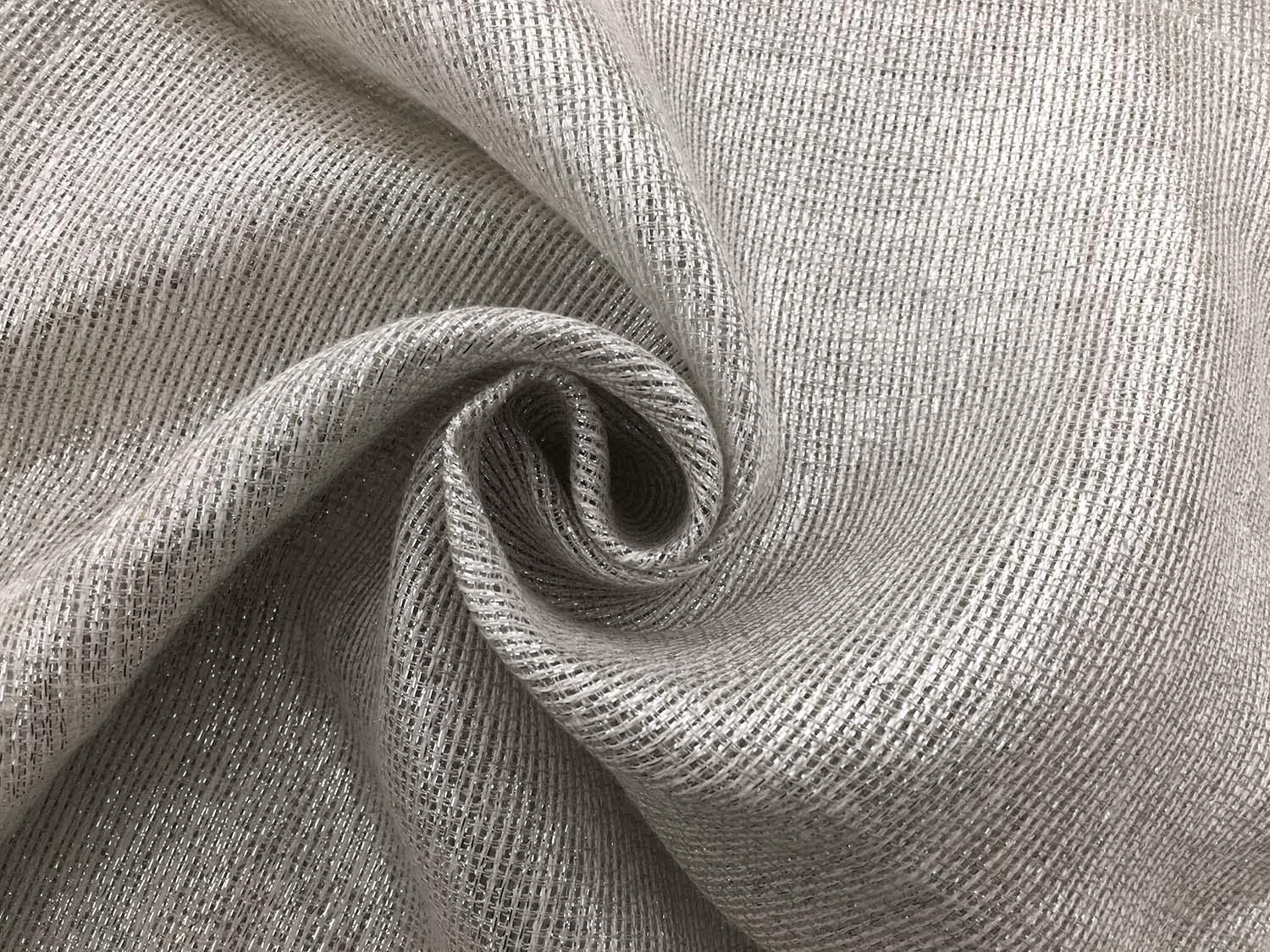 Cotton Lurex Mesh In Silver2