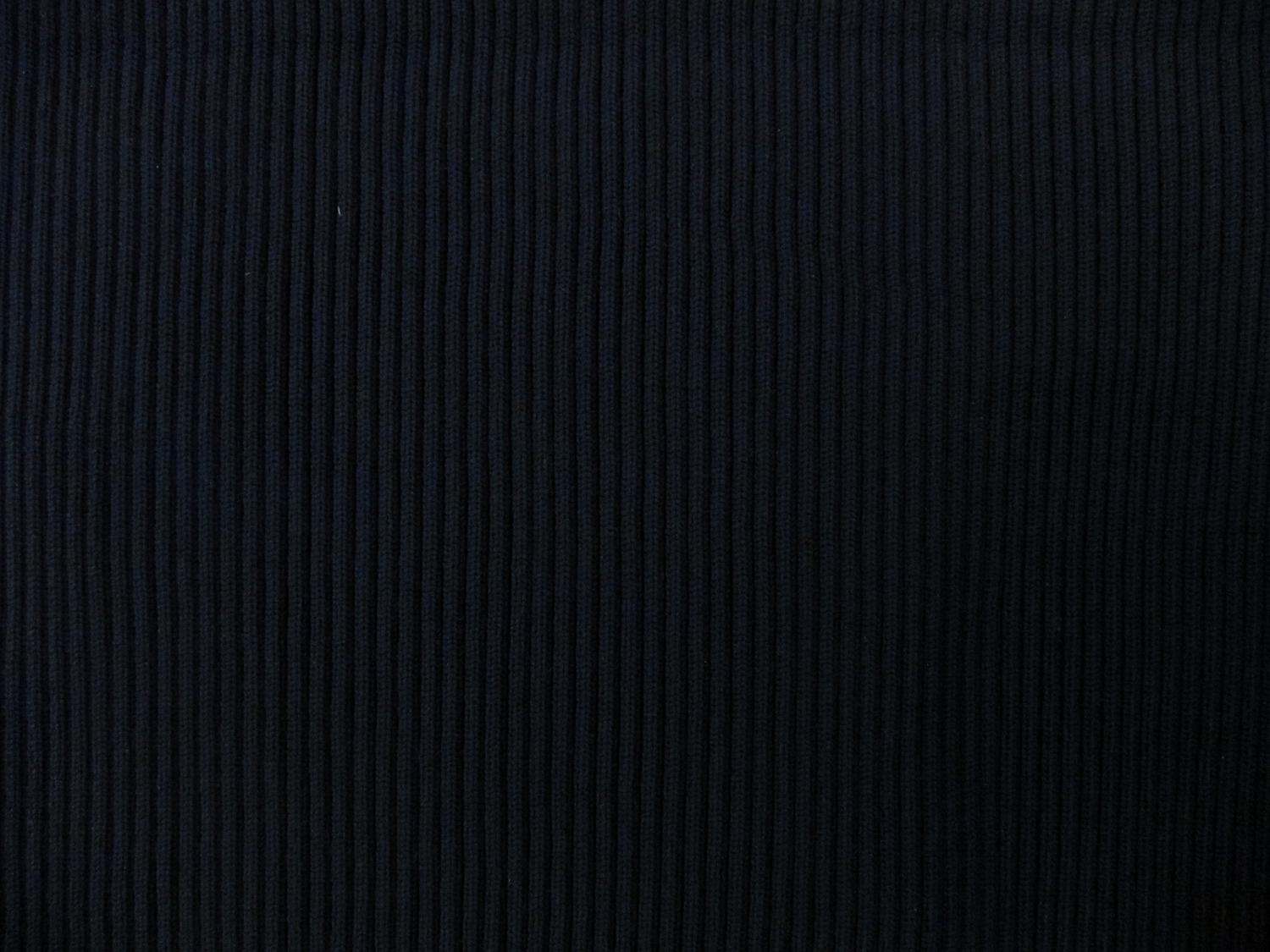 Nylon Rib Knit in Navy1