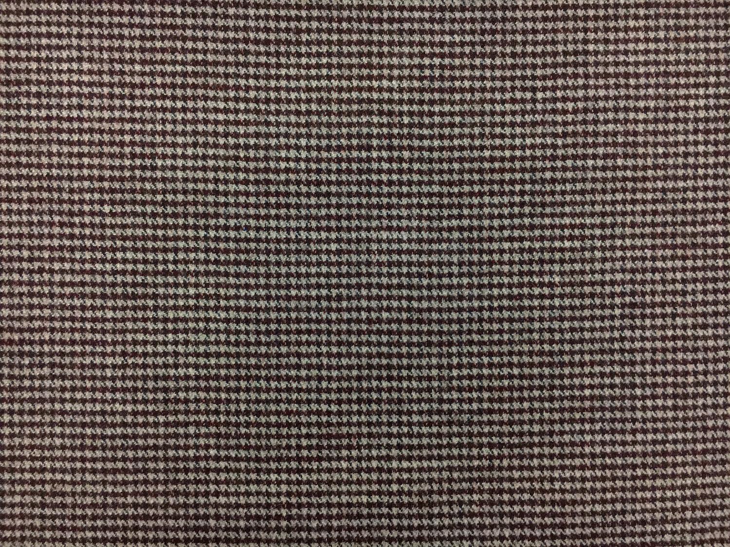 Italian Wool Blend Stretch Houndstooth Suiting 0