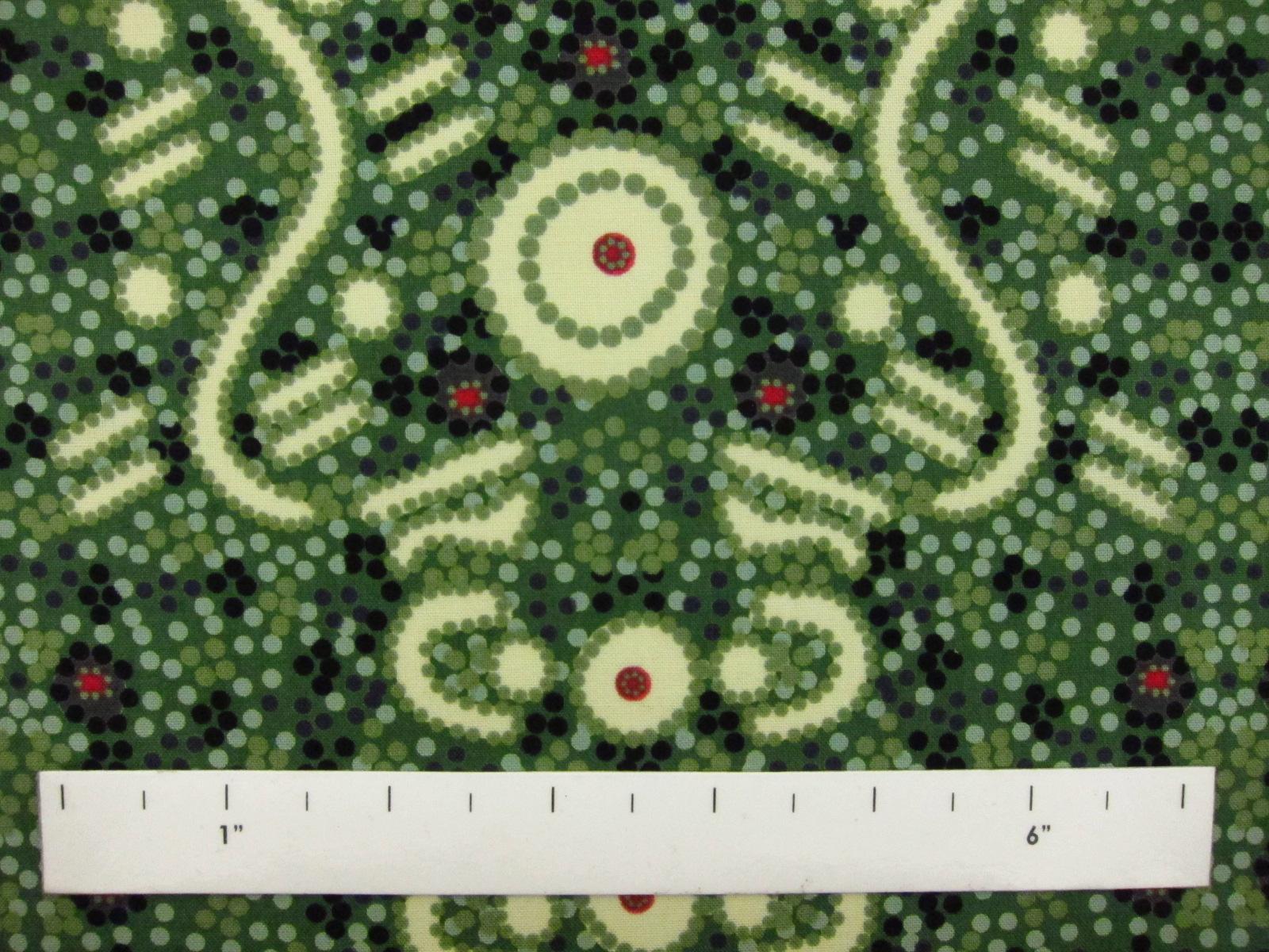 Australian Cotton Print With Aboriginal Motif1