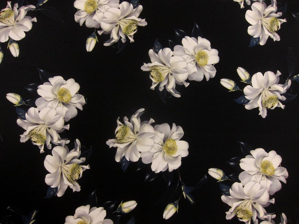 Printed Silk Mikado0