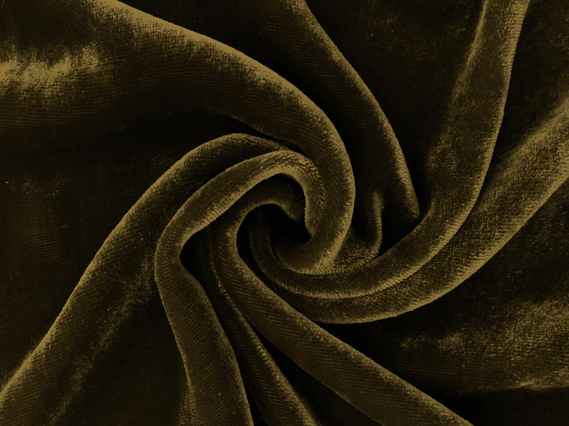Silk and Rayon Velvet in Dark Olive0