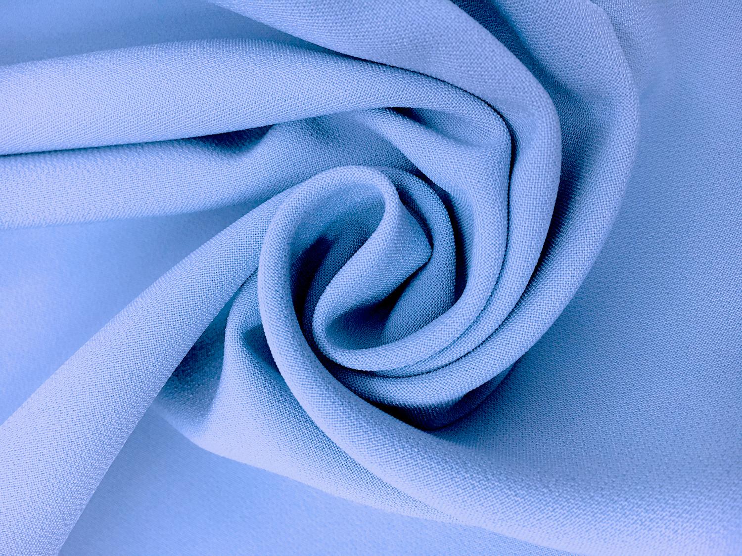Polyester Stretch Crepe in Periwinkle0