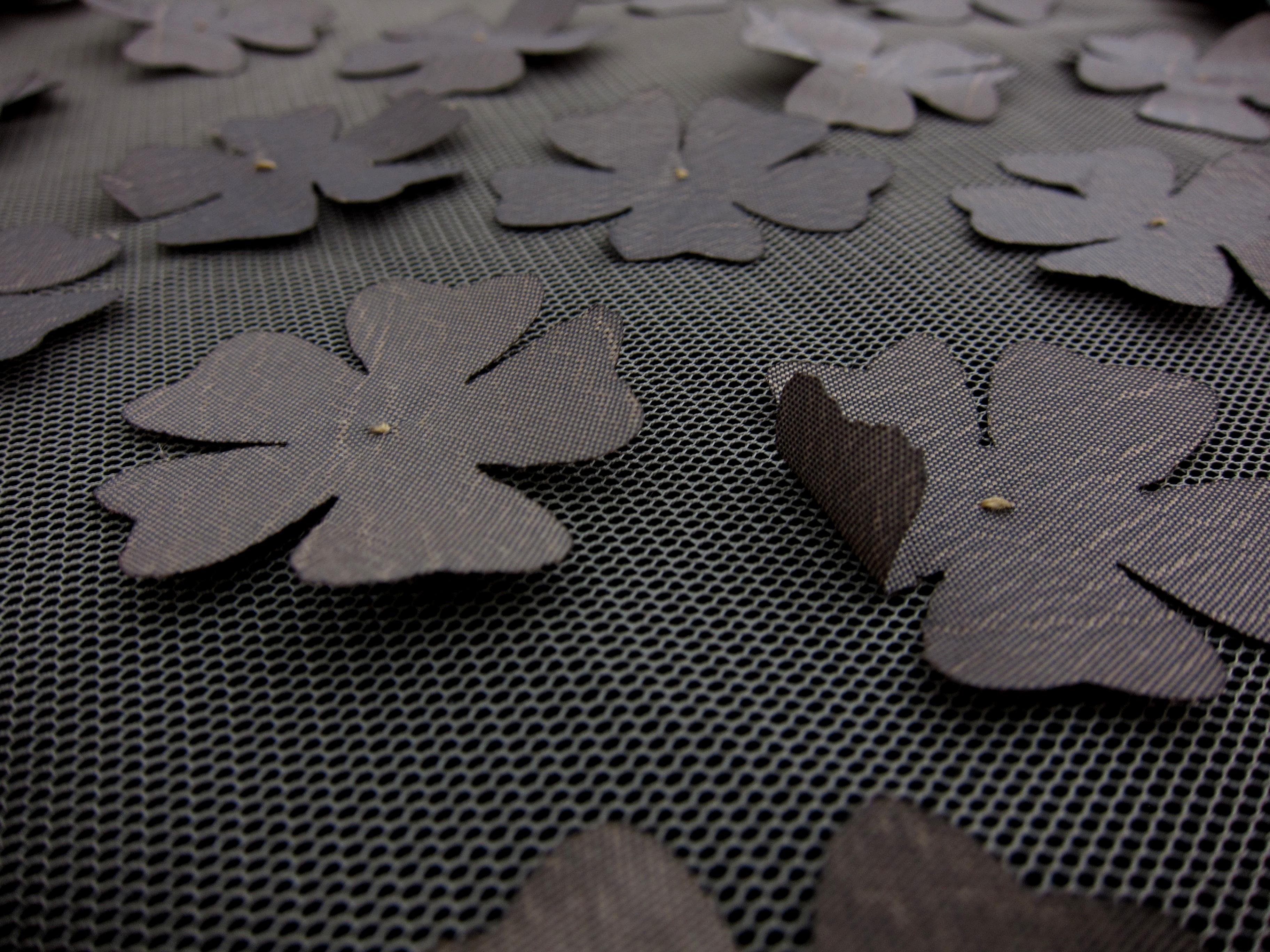 Flowers Appliqué on Tulle2