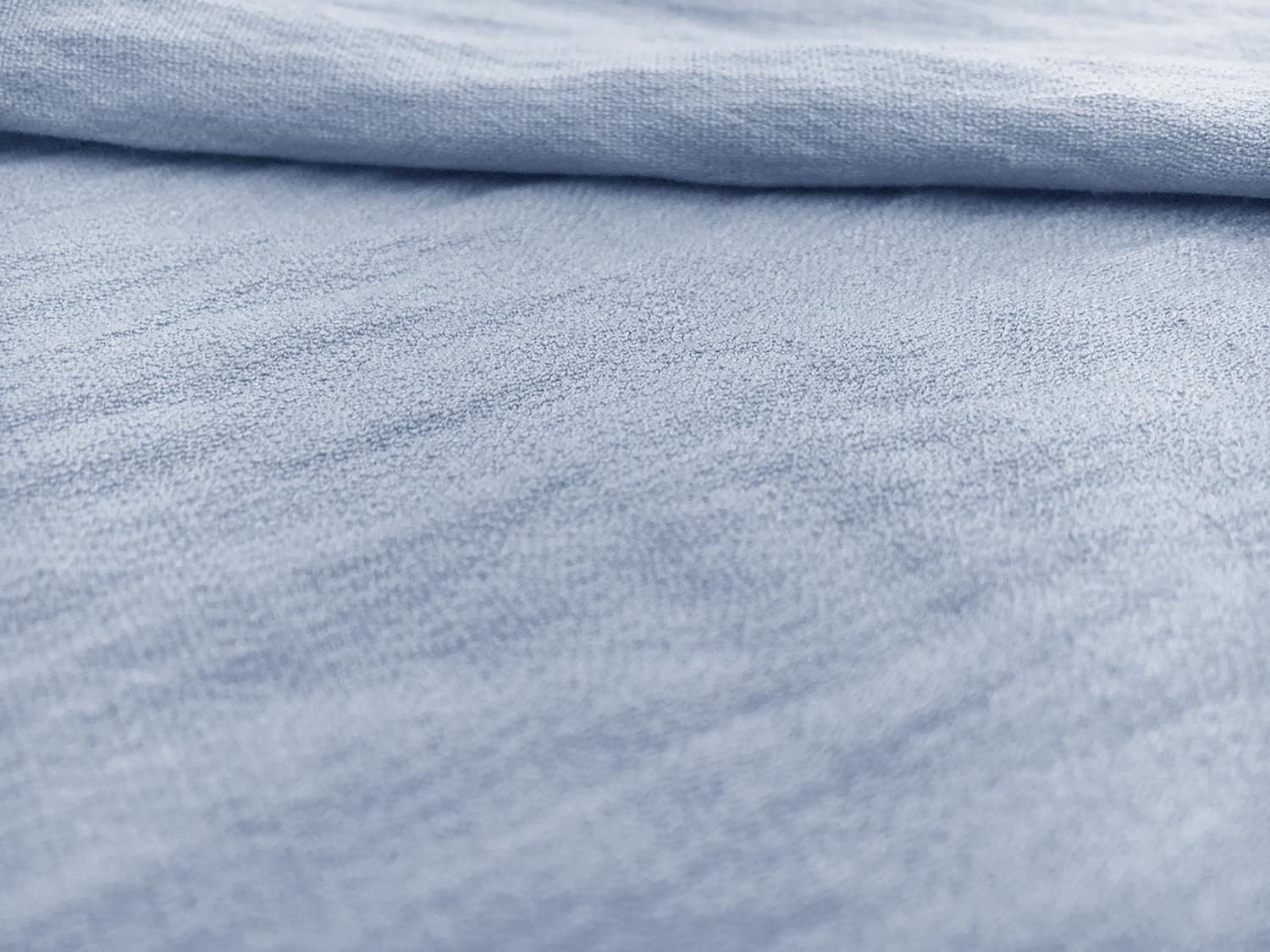 Rayon Nylon Blend Crepe in Dusty Blue0