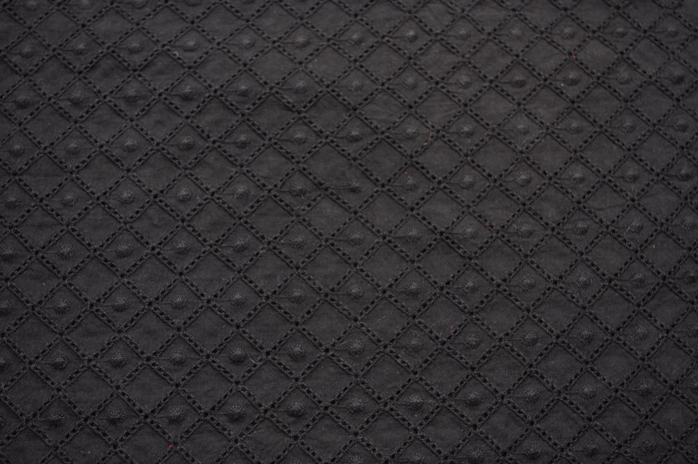 Cotton Eyelet in Black0