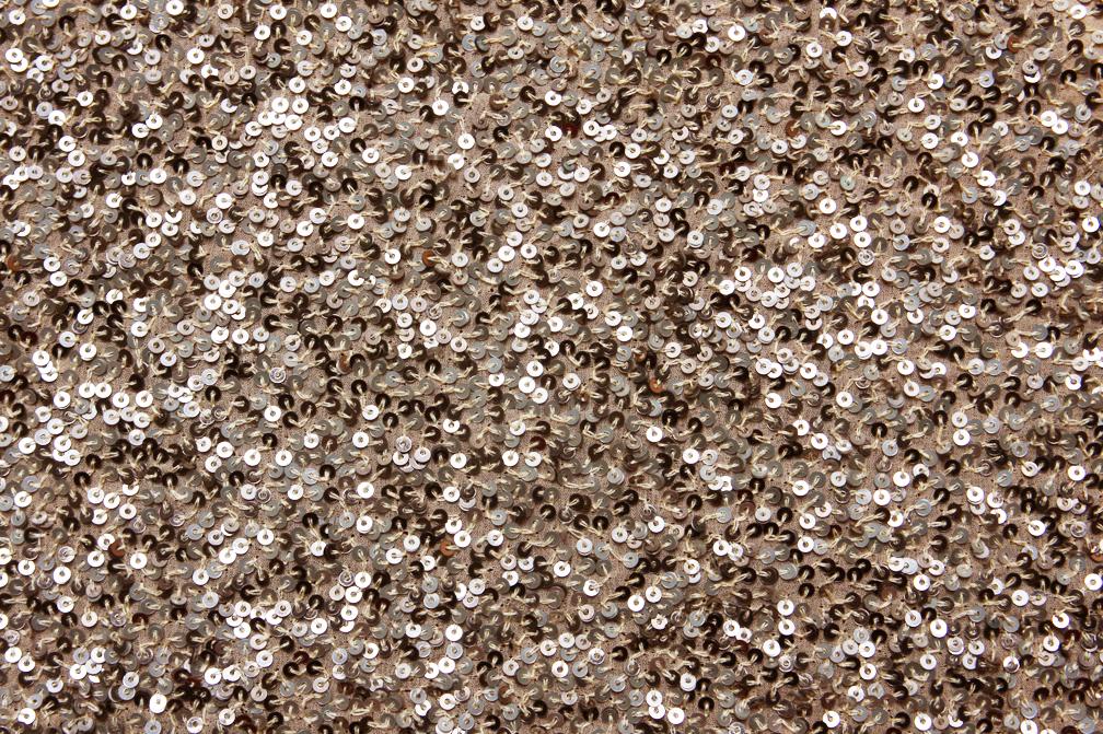 Sequins on Silk Chiffon0