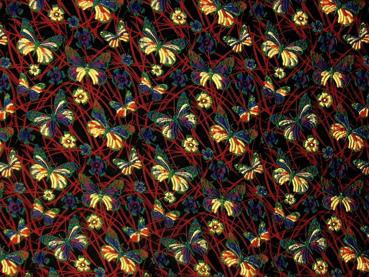 Silk Blend Metallic Cloqué0