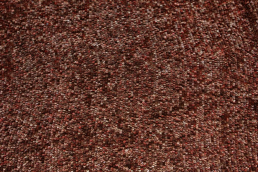 Sequins on Silk Chiffon0