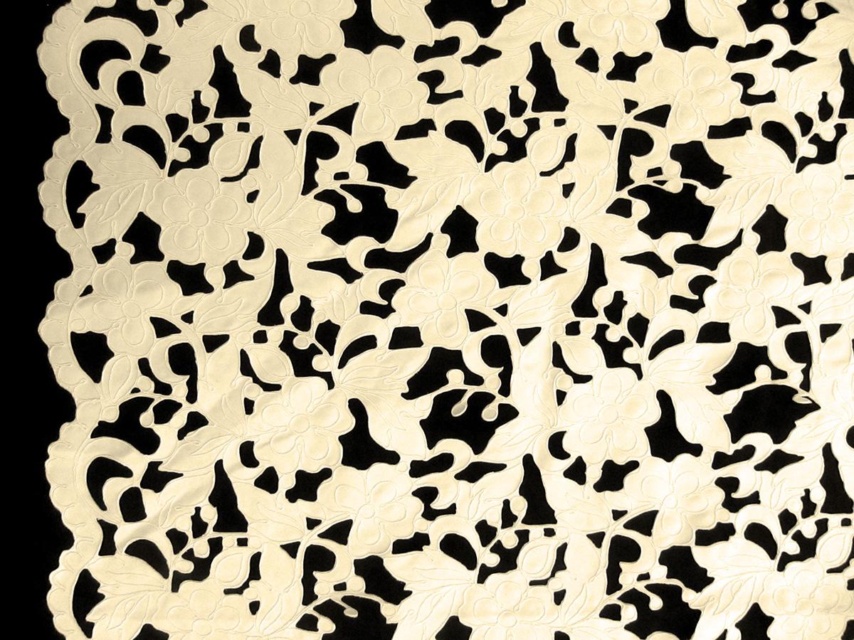 Laser Cut Corded Satin0