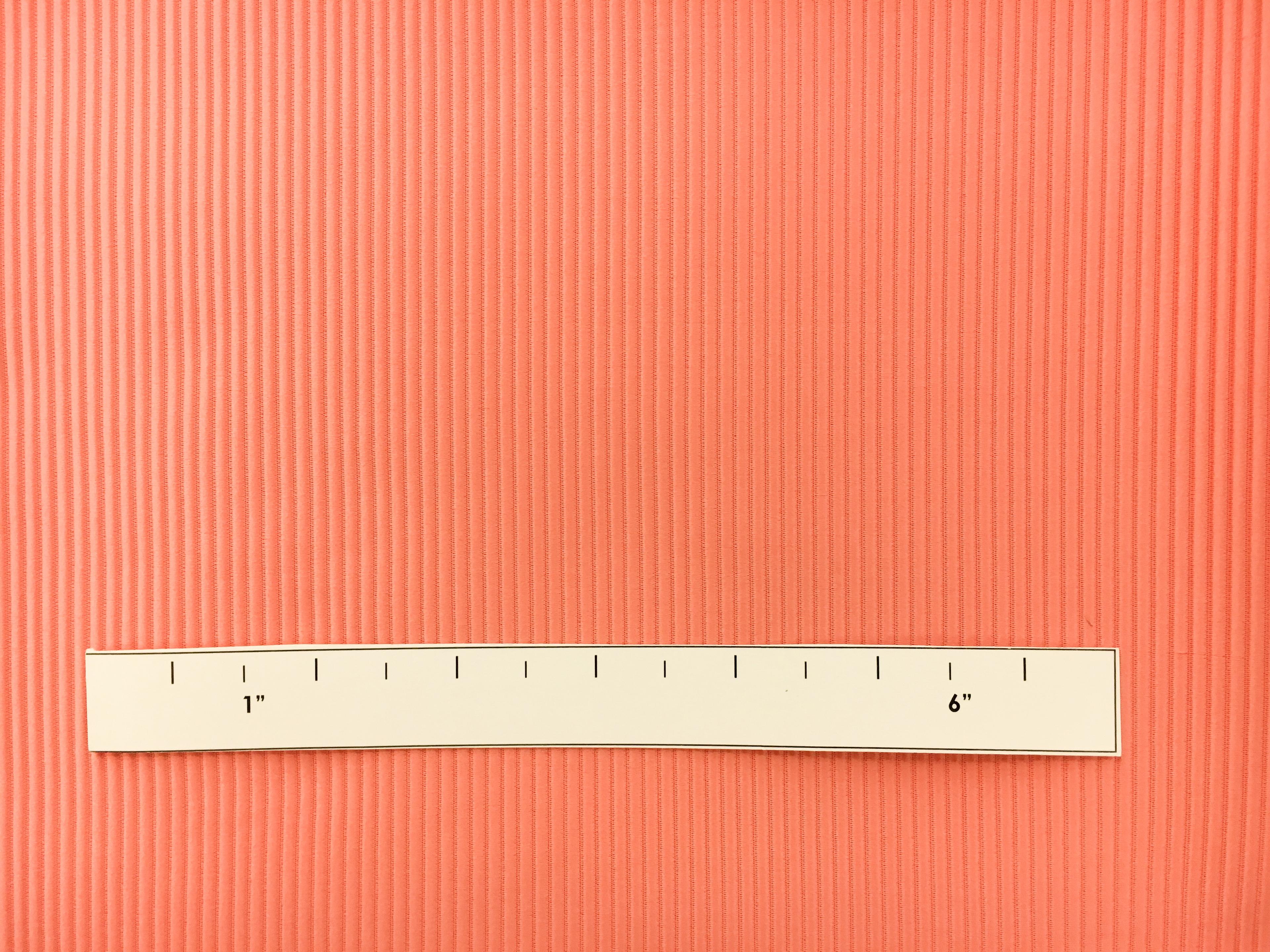 Italian Cotton and Acetate Ottoman in Salmone1