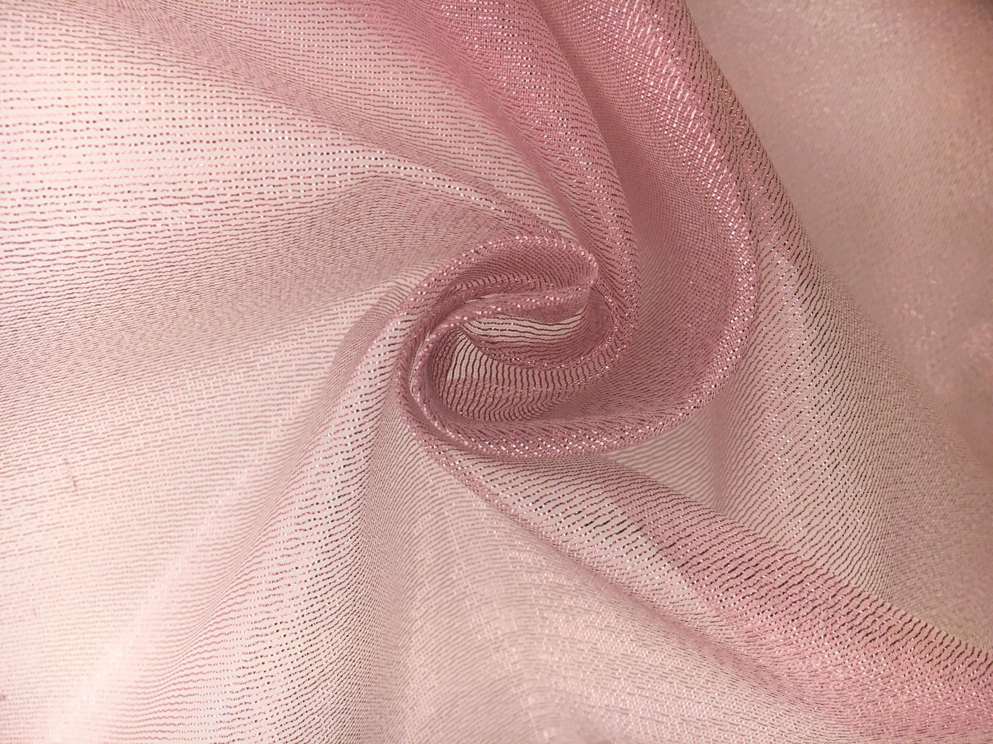 Italian Metallic Crinoline in Dusty Pink0