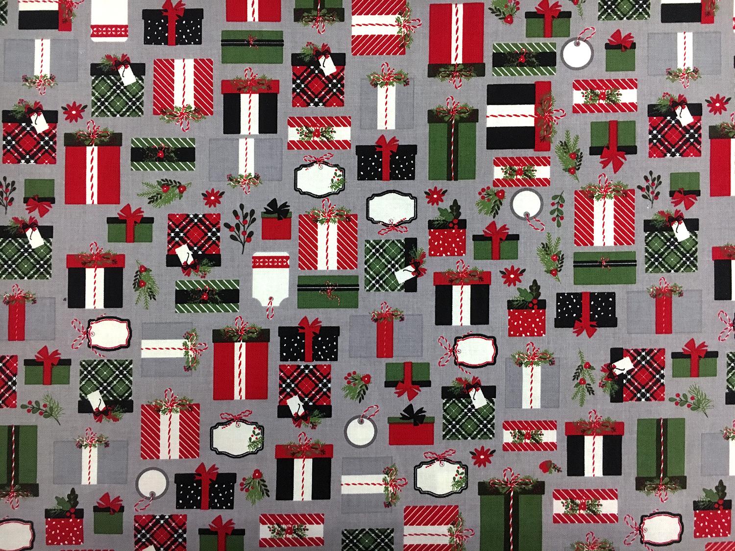 Cotton Broadcloth Holiday Print0