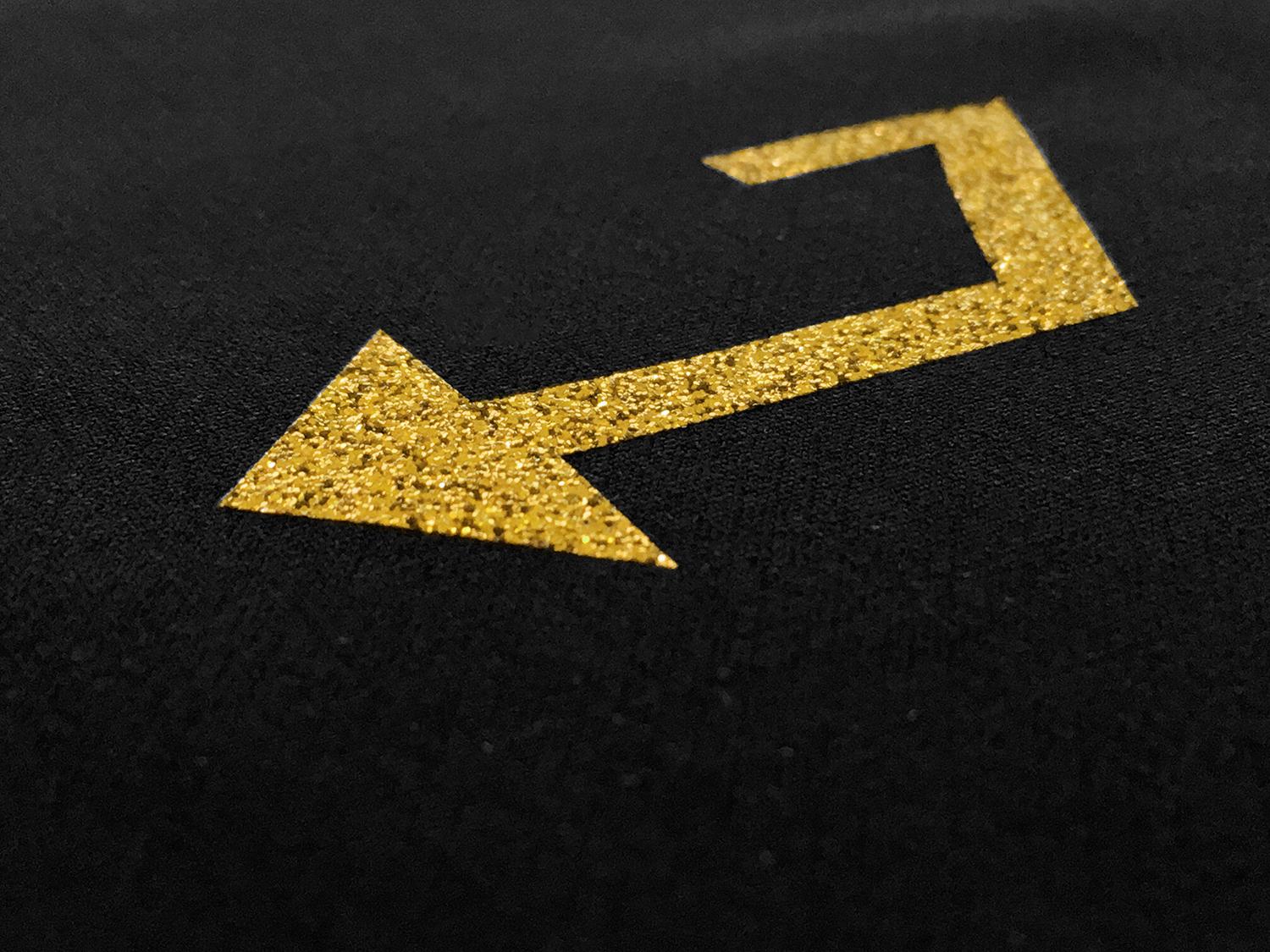 Heat Transfer Polyester Glitter Adhesive in Gold3