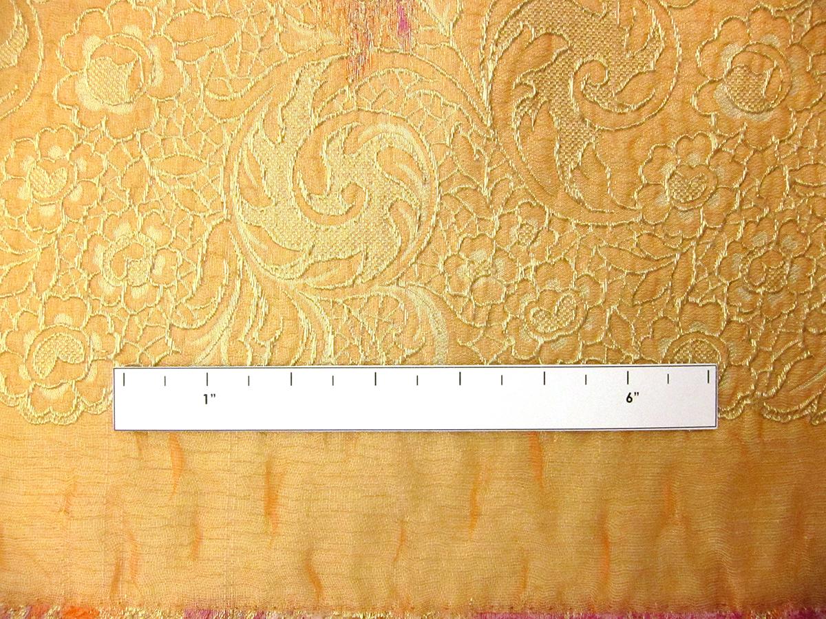 Metallic Silk Blend Organza Cloqué3