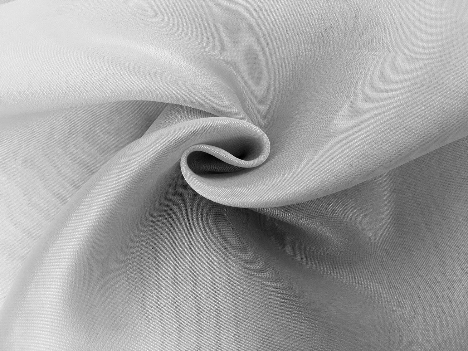 Silk And Poly Blend Metallic Organza0