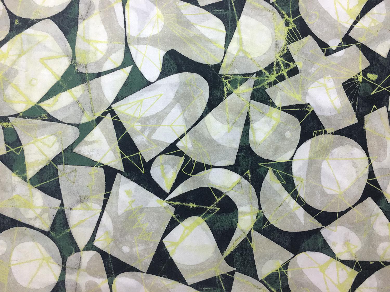 Cotton Broadcloth With Abstract Geometric Print0