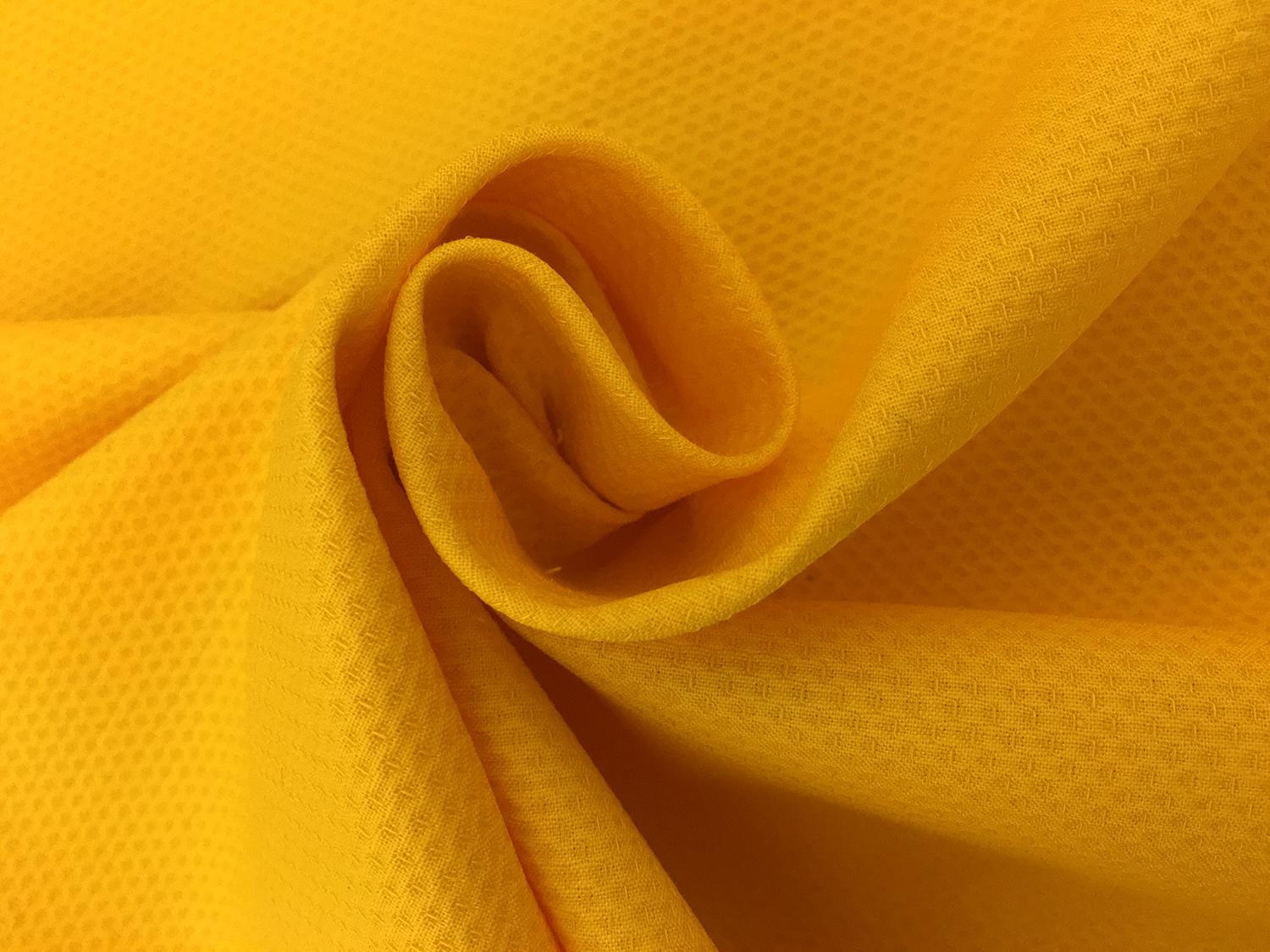 Italian Cotton Lycra Pique in Sunglow2