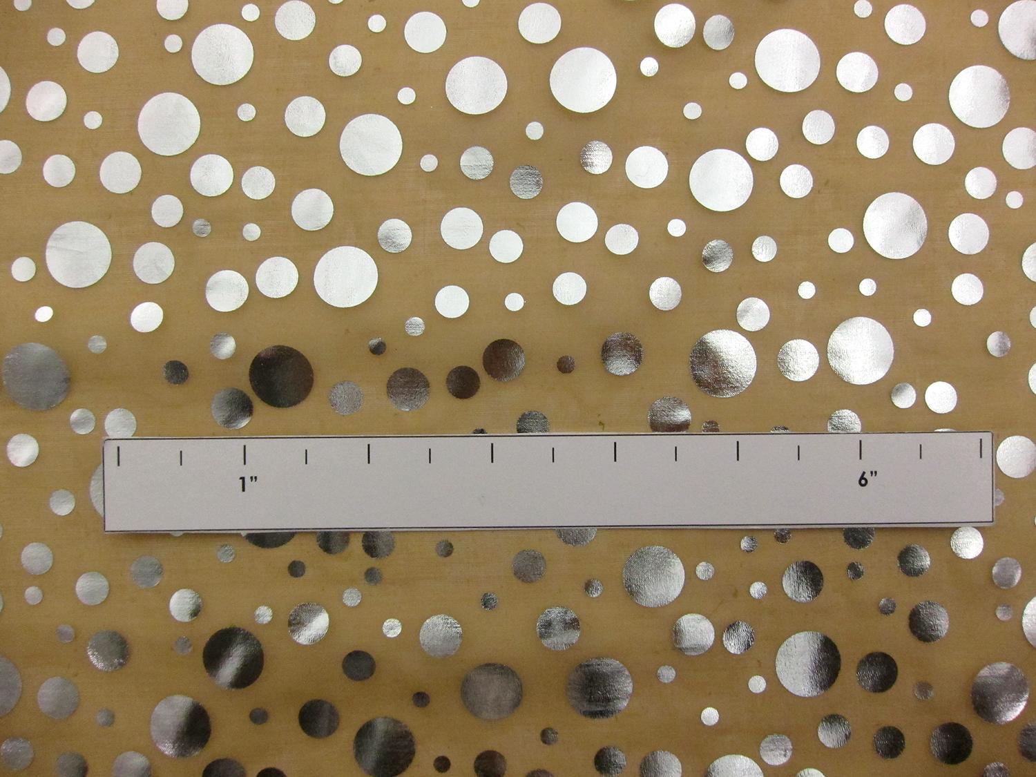 Metallic Dotted Silk Chiffon in Nude1