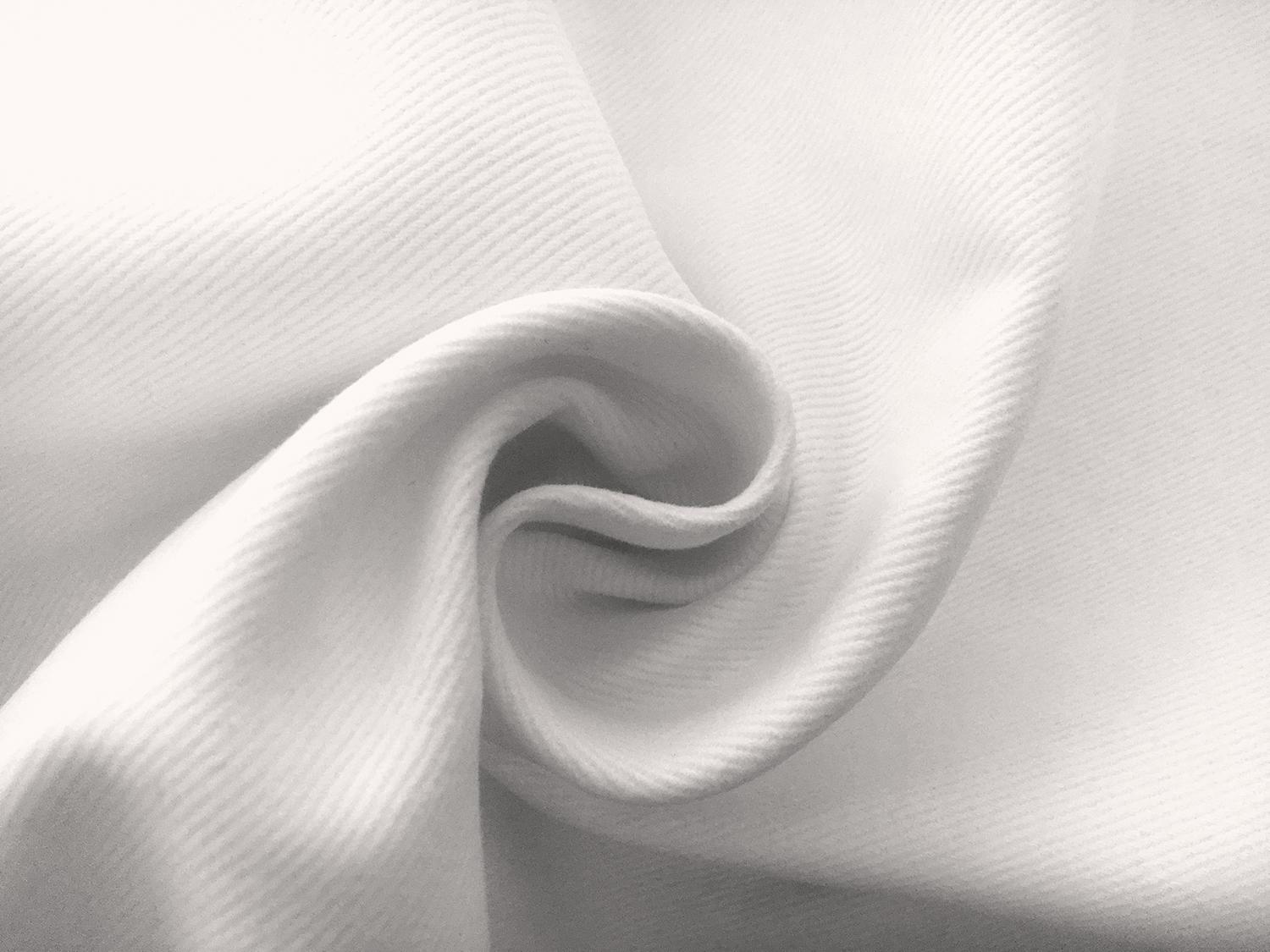 12oz Brushed Cotton Denim in White1