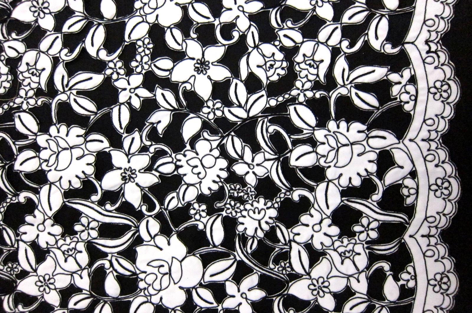 Laser Cut Corded Satin0