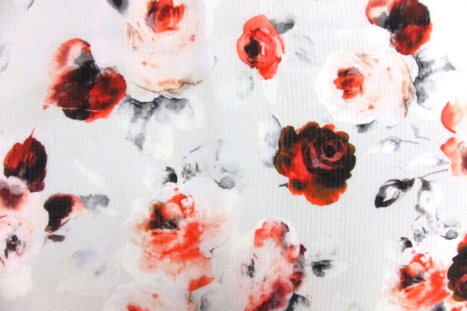 Printed Silk Organza Cloqué0