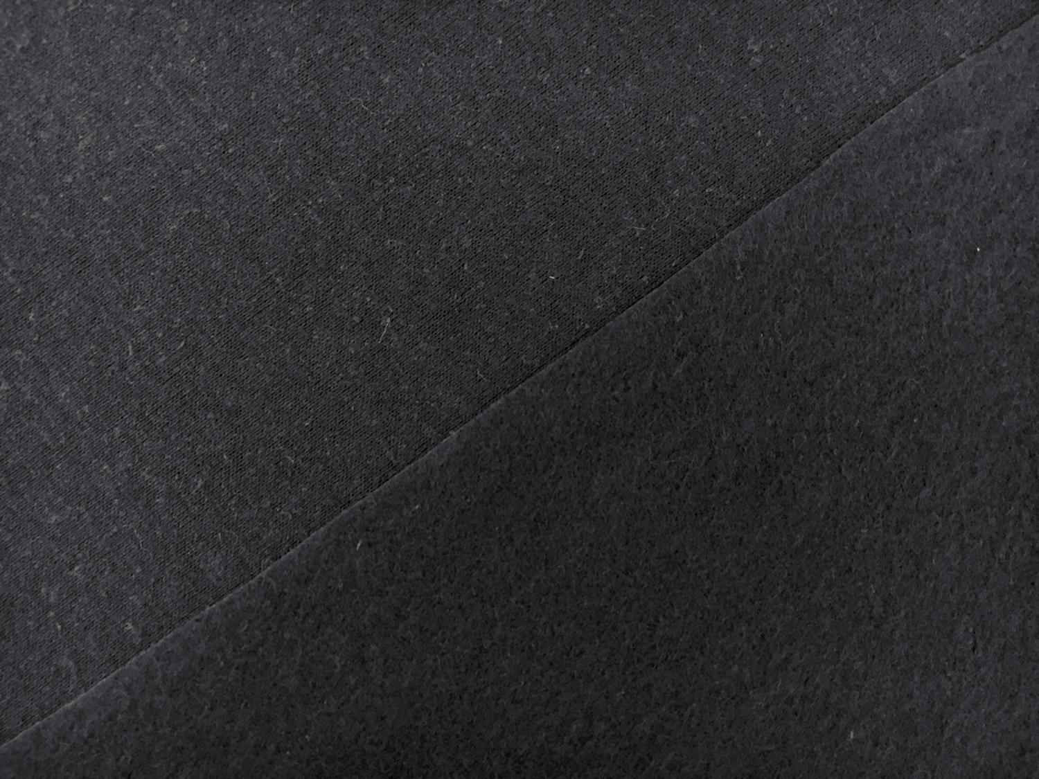 Eco Friendly Hemp and Recycled Poly Sweatshirt Fleece in Midnight0