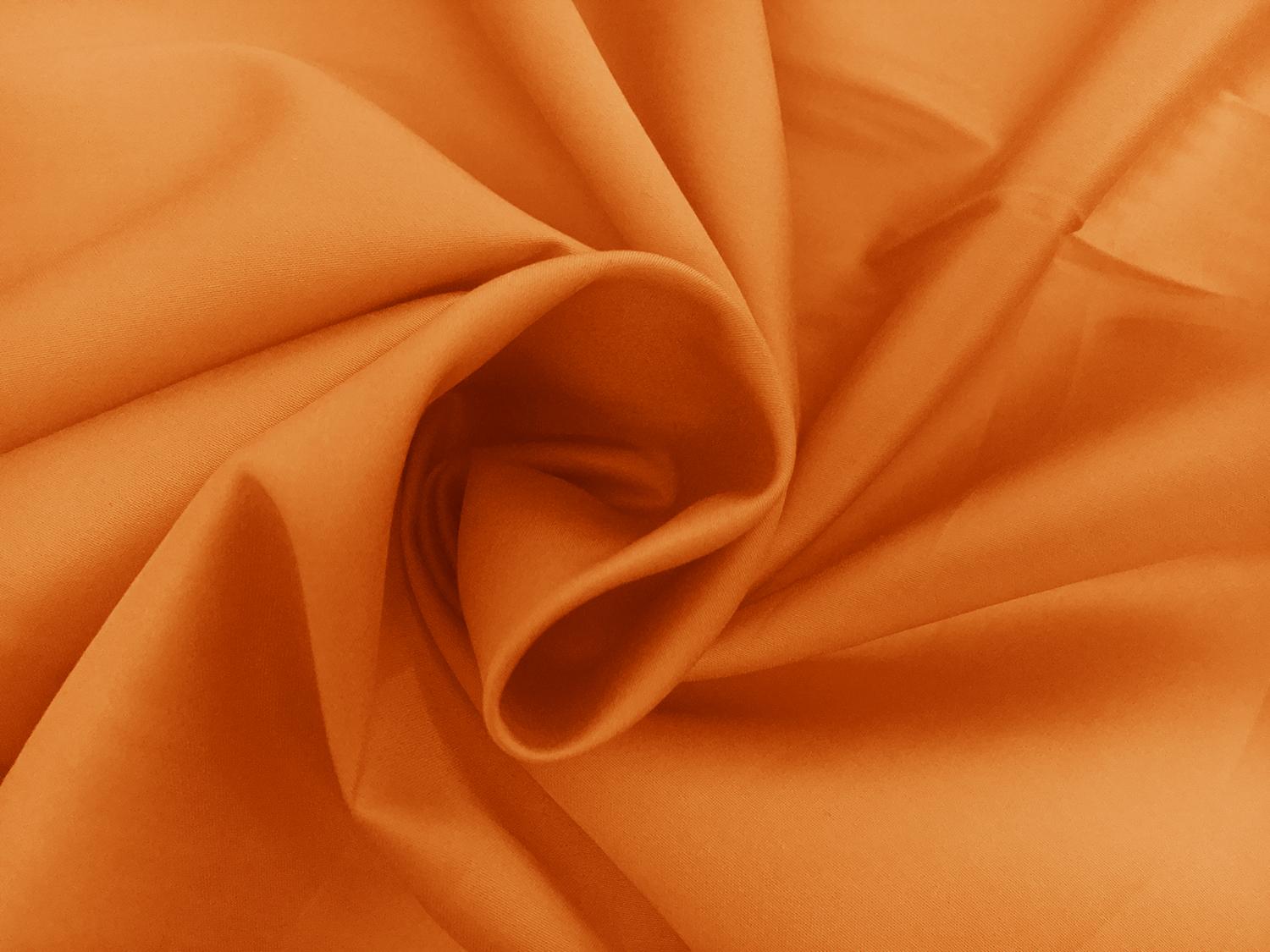 Egyptian Cotton Sateen in Tangerine1