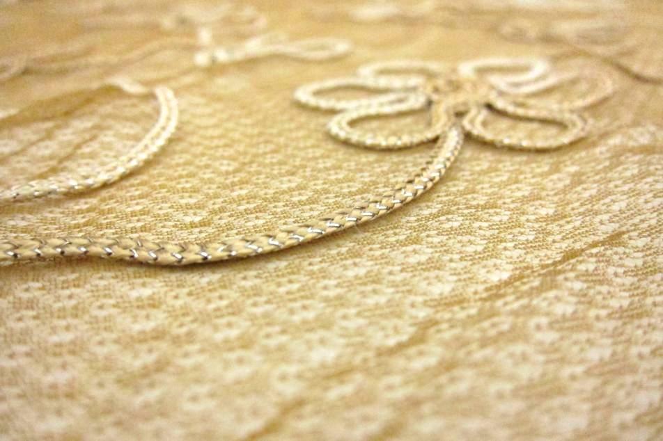 Metallic Ribbon Embroidered Souffle2