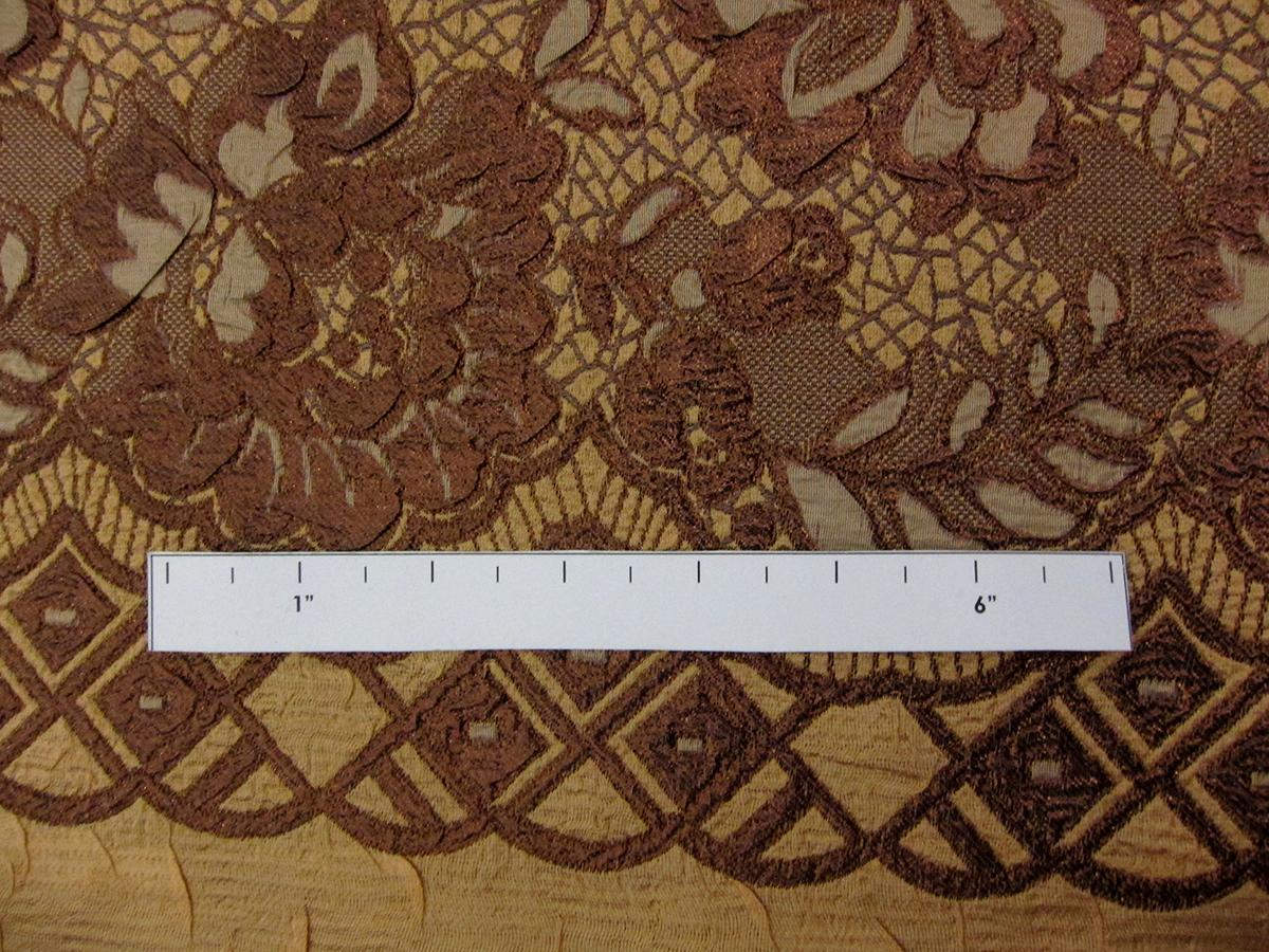 Metallic Silk Blend Organza Cloqué3