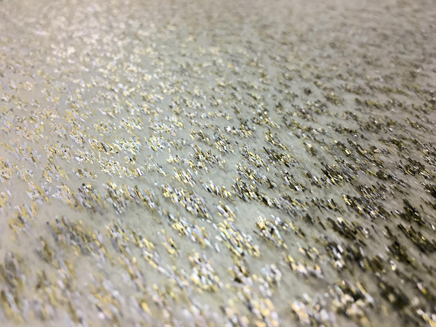 Silk Lurex Panne Velvet With Animal Print in Champagne2