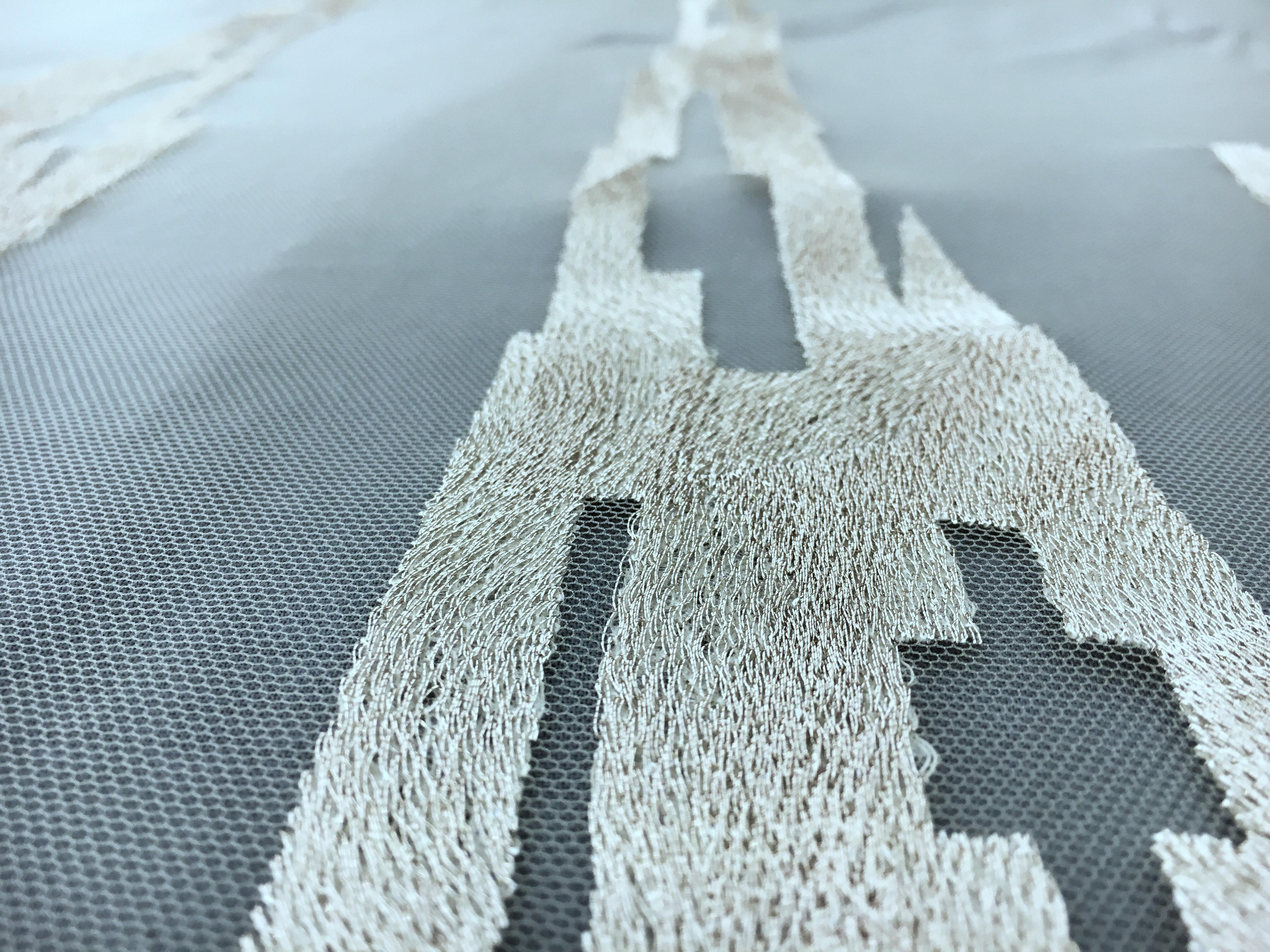 Metallic Embroidered Illusion wih Geometric Patterns2