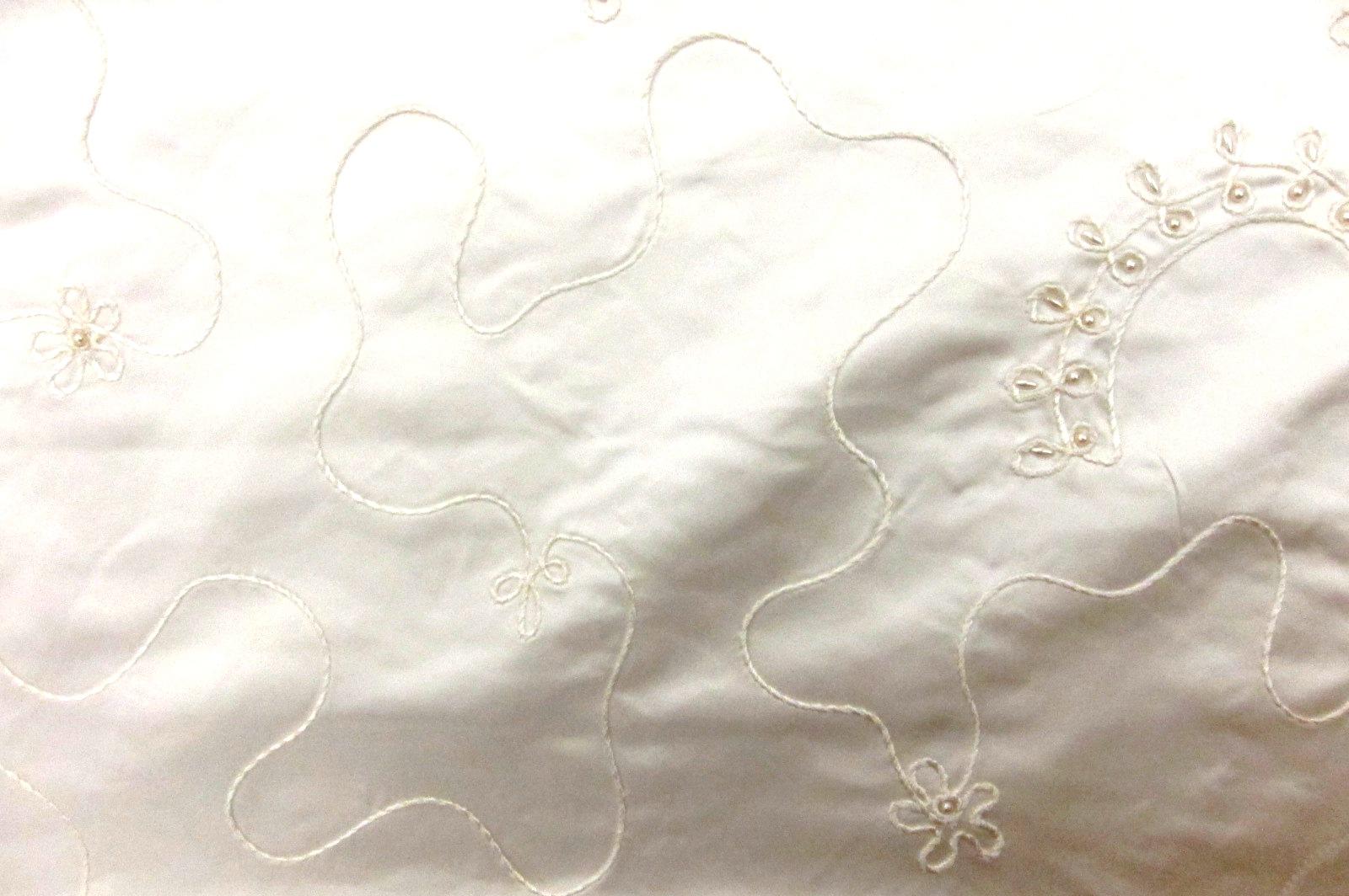 Beaded and Embroidered Silk Satin0