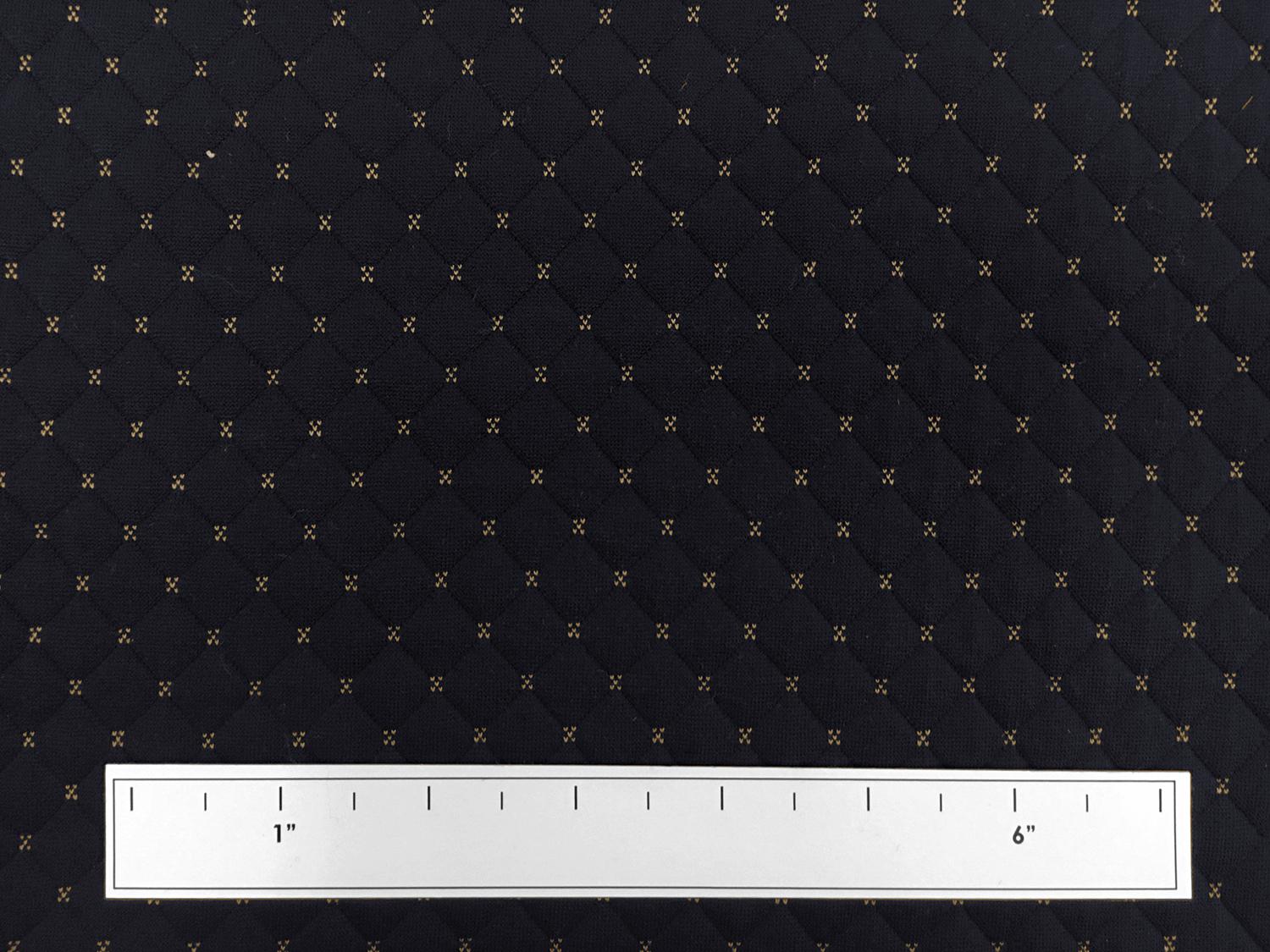 Quilted Novelty Knit in Navy2