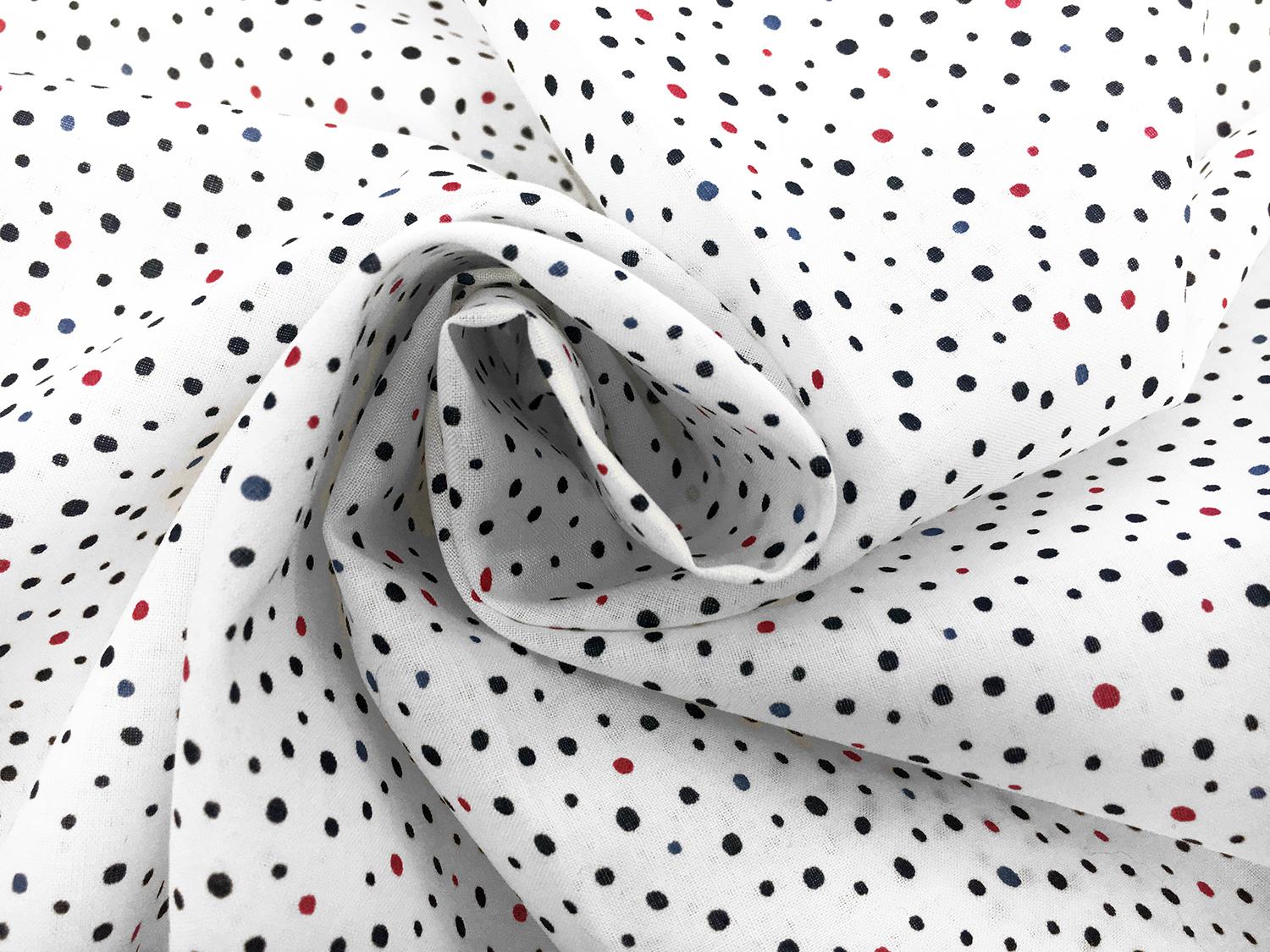 Japanese Cotton Lawn Petite Dots Print in White3