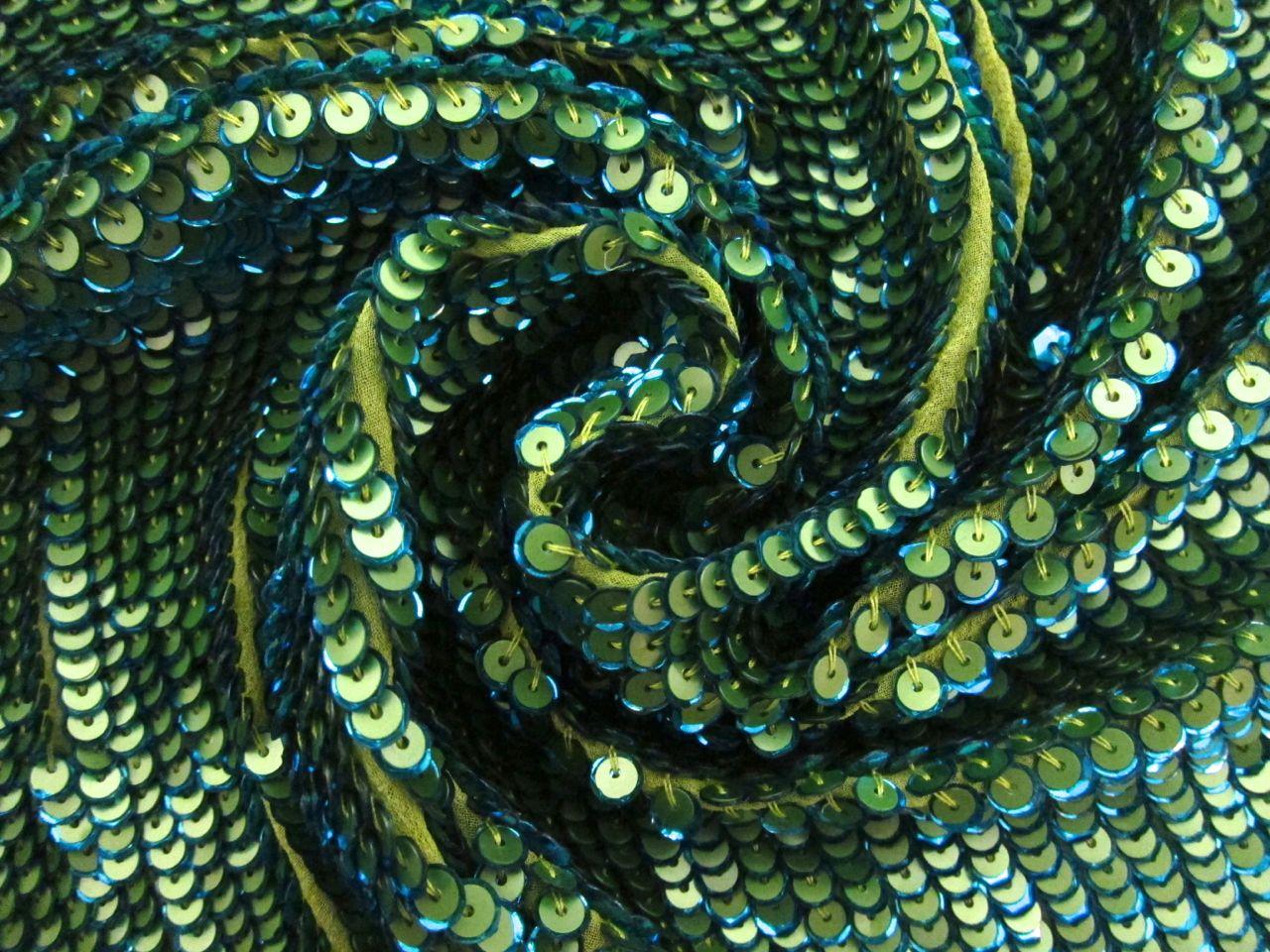 Layered Sequins on Silk Chiffon 1