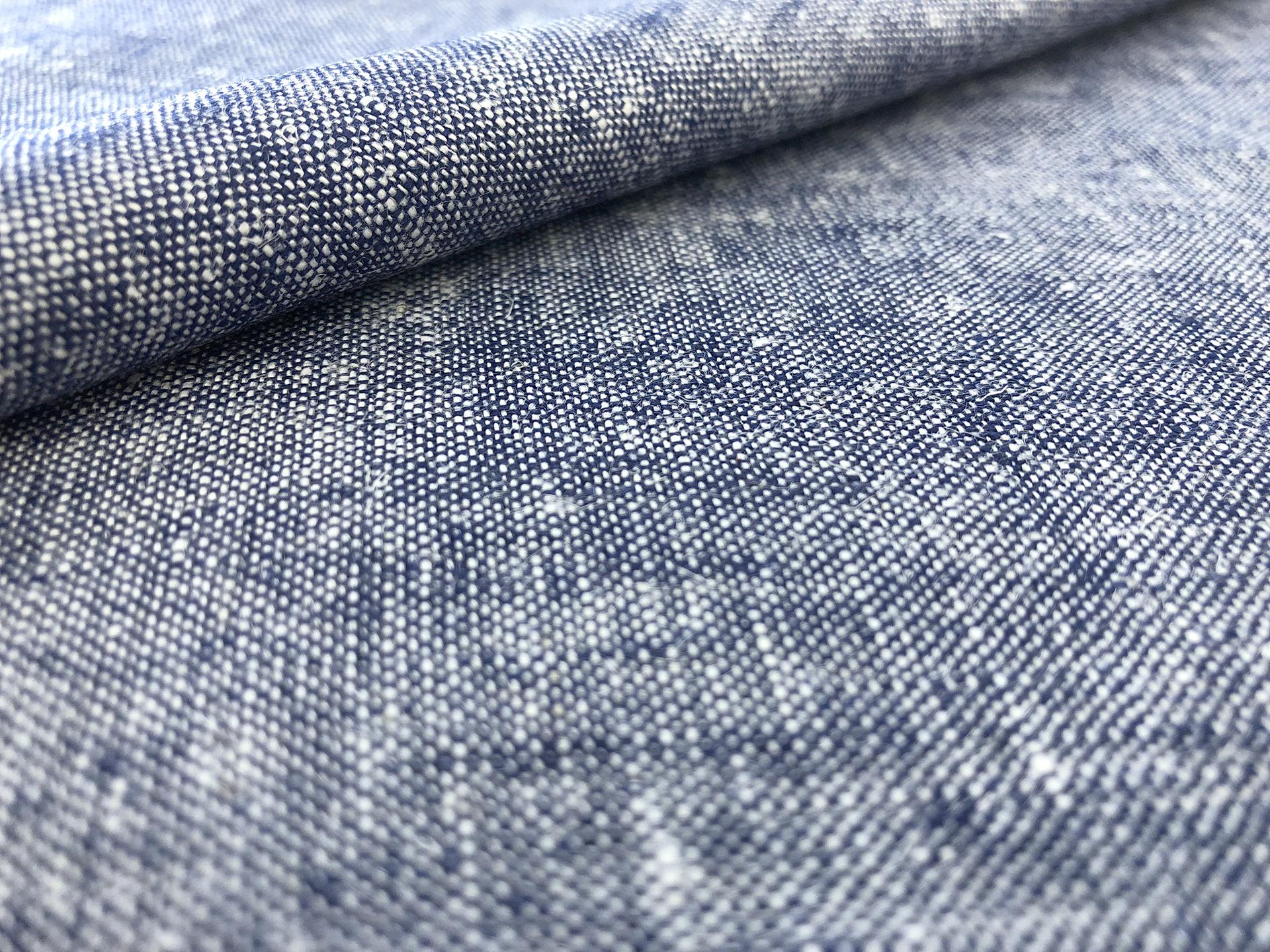 Washed Lightweight Linen Rayon Blend in Denim0