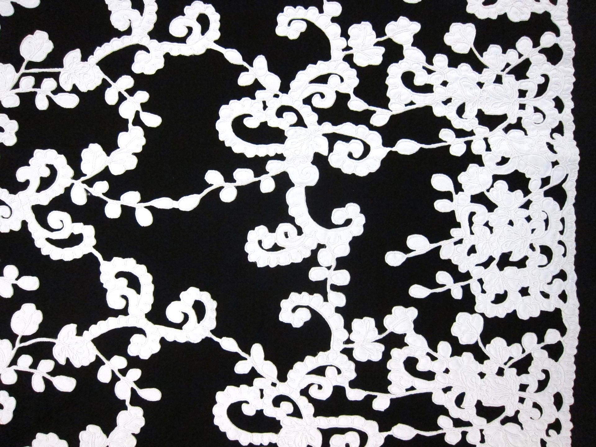 Corded Satin Appliqué on Illusion0