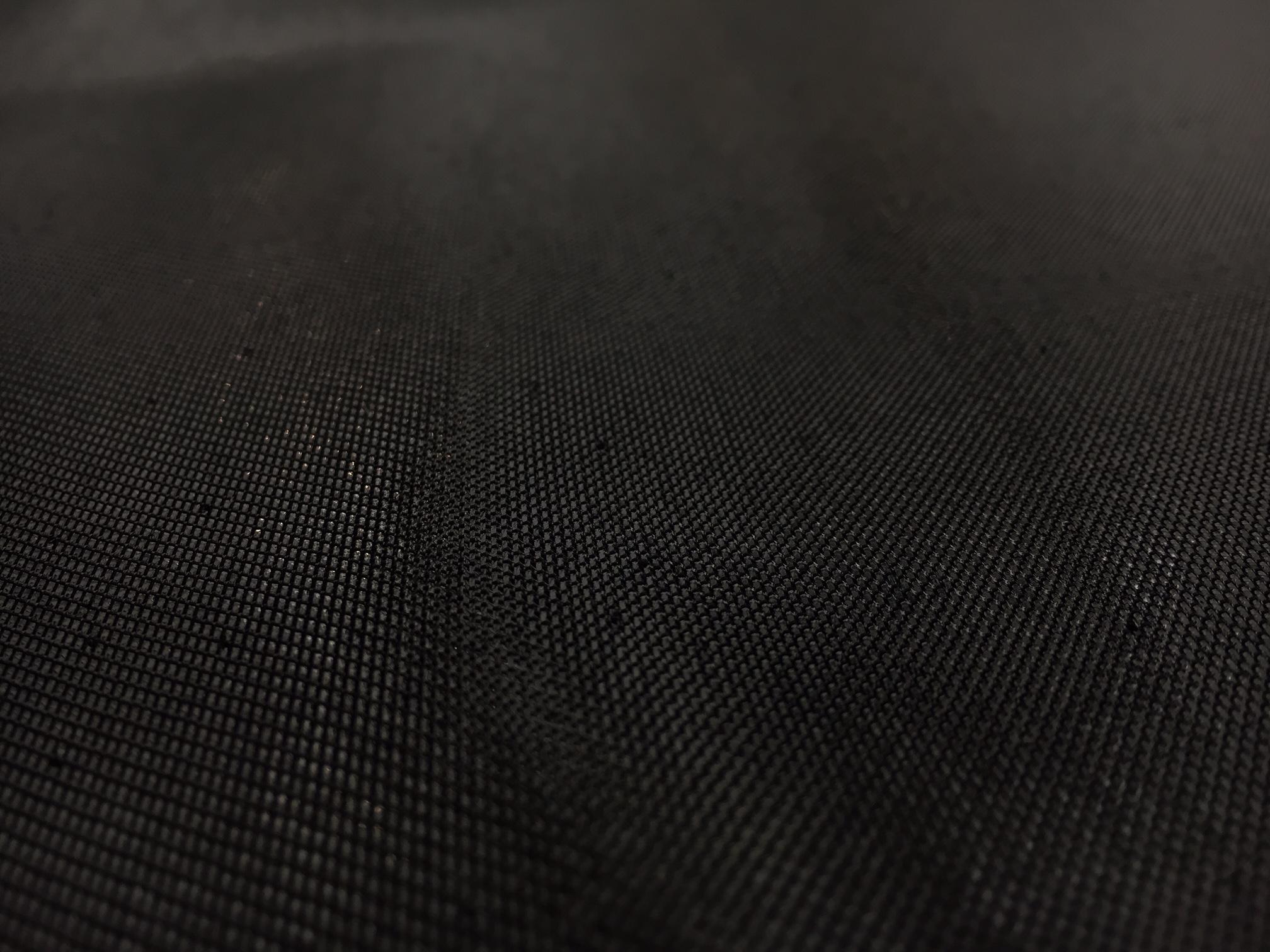 French Cotton Blend Metallic Twill in Black1