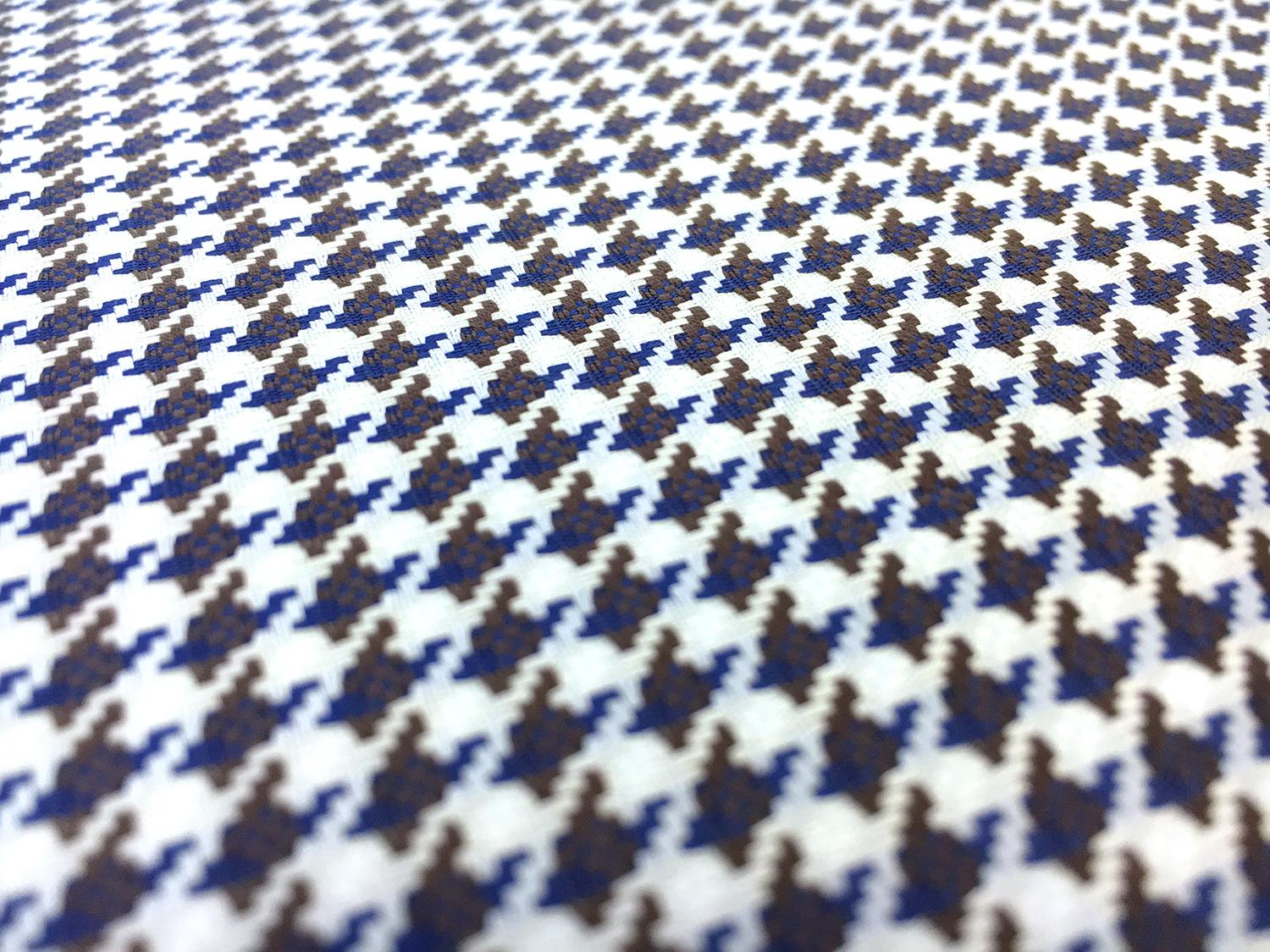Italian Cotton Houndstooth Shirting 2
