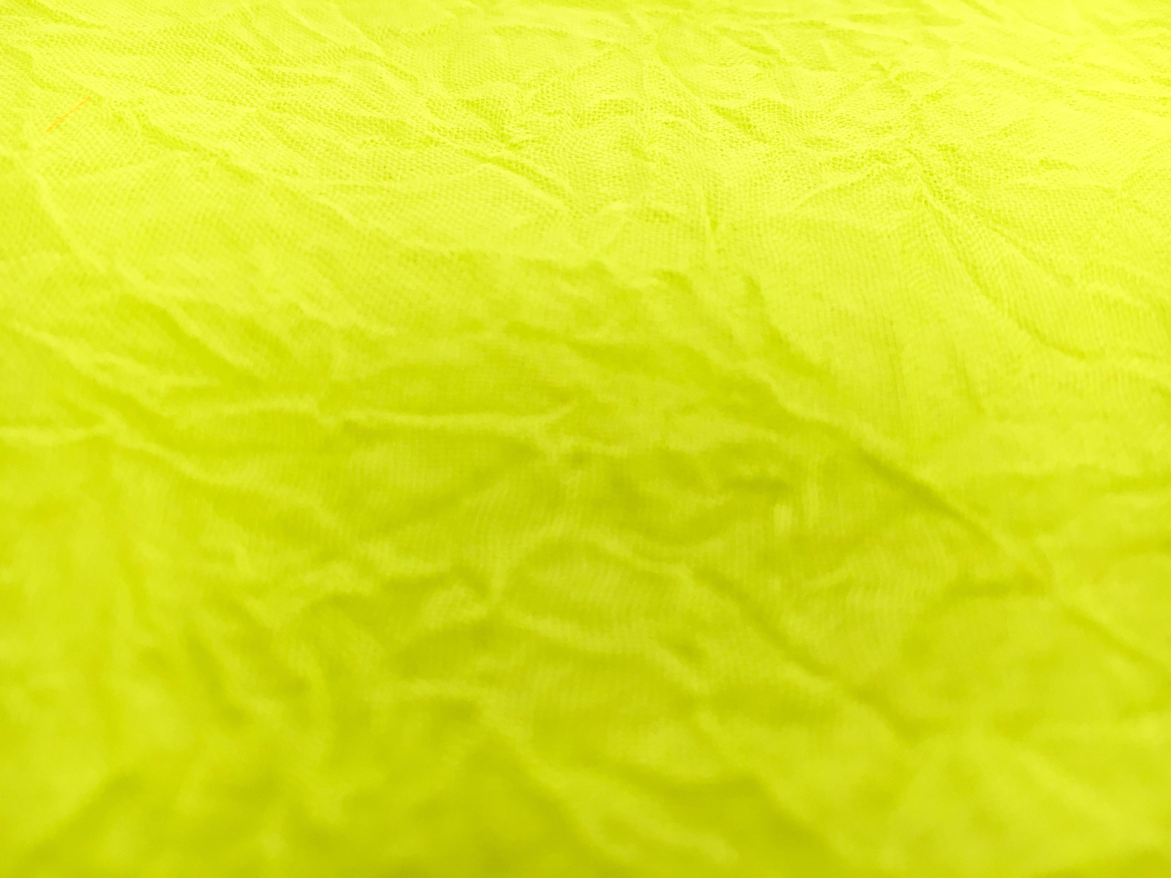 Crushed Silk Organza in Lime1
