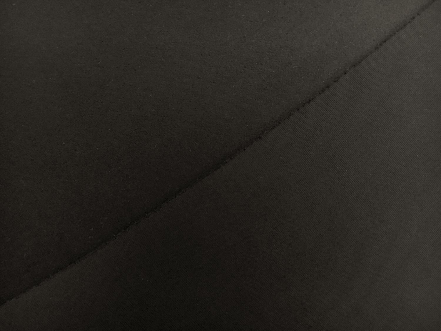 Stretch Suede with Scuba Backing in Black1